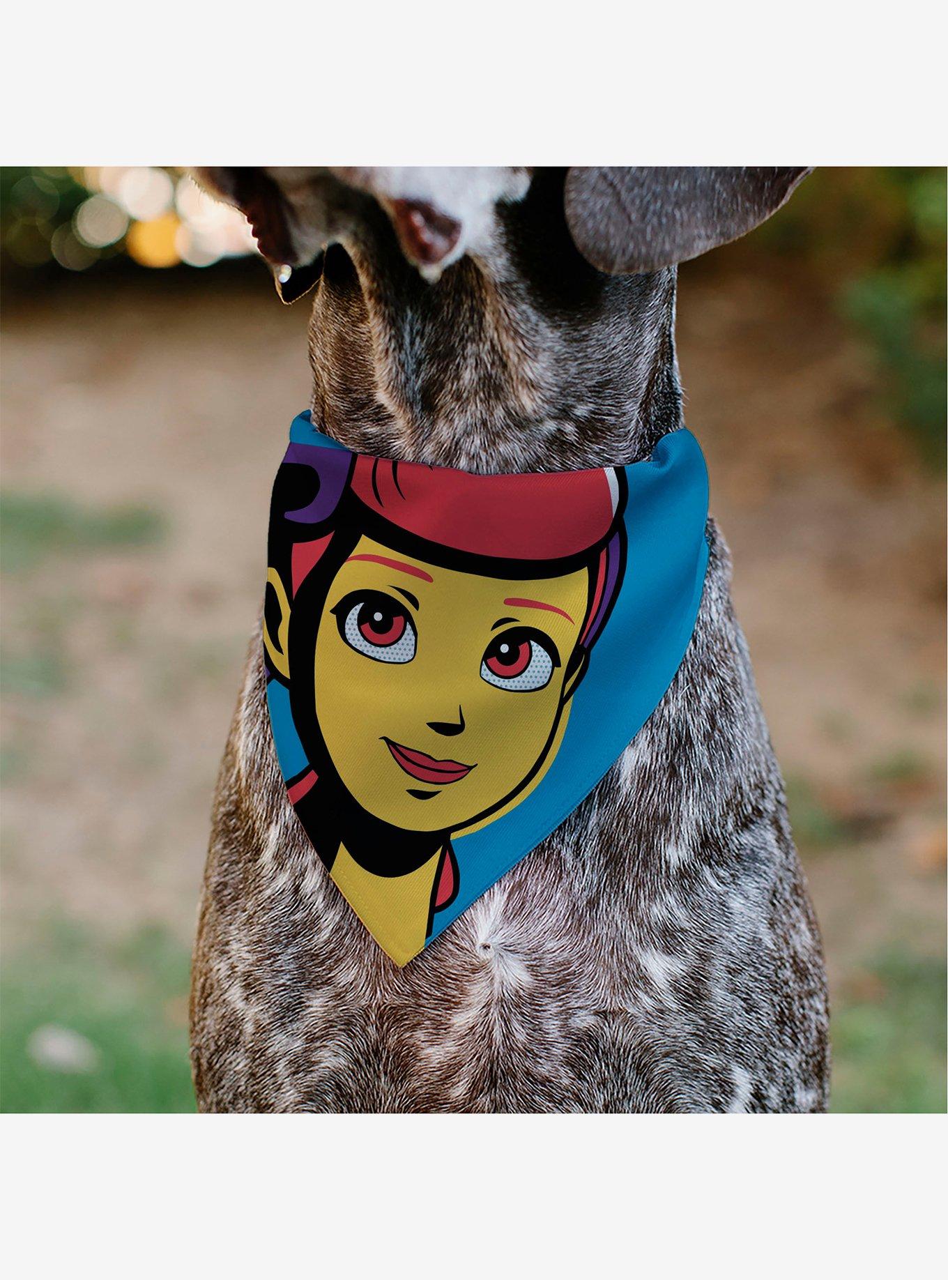Disney Toy Story Bo Peep Close Up Pop Art Face Slip On Collar Pet Bandana - Bandana Only, , alternate