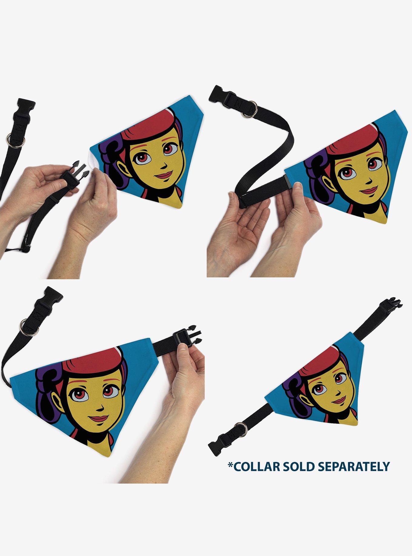 Disney Toy Story Bo Peep Close Up Pop Art Face Slip On Collar Pet Bandana - Bandana Only, , alternate