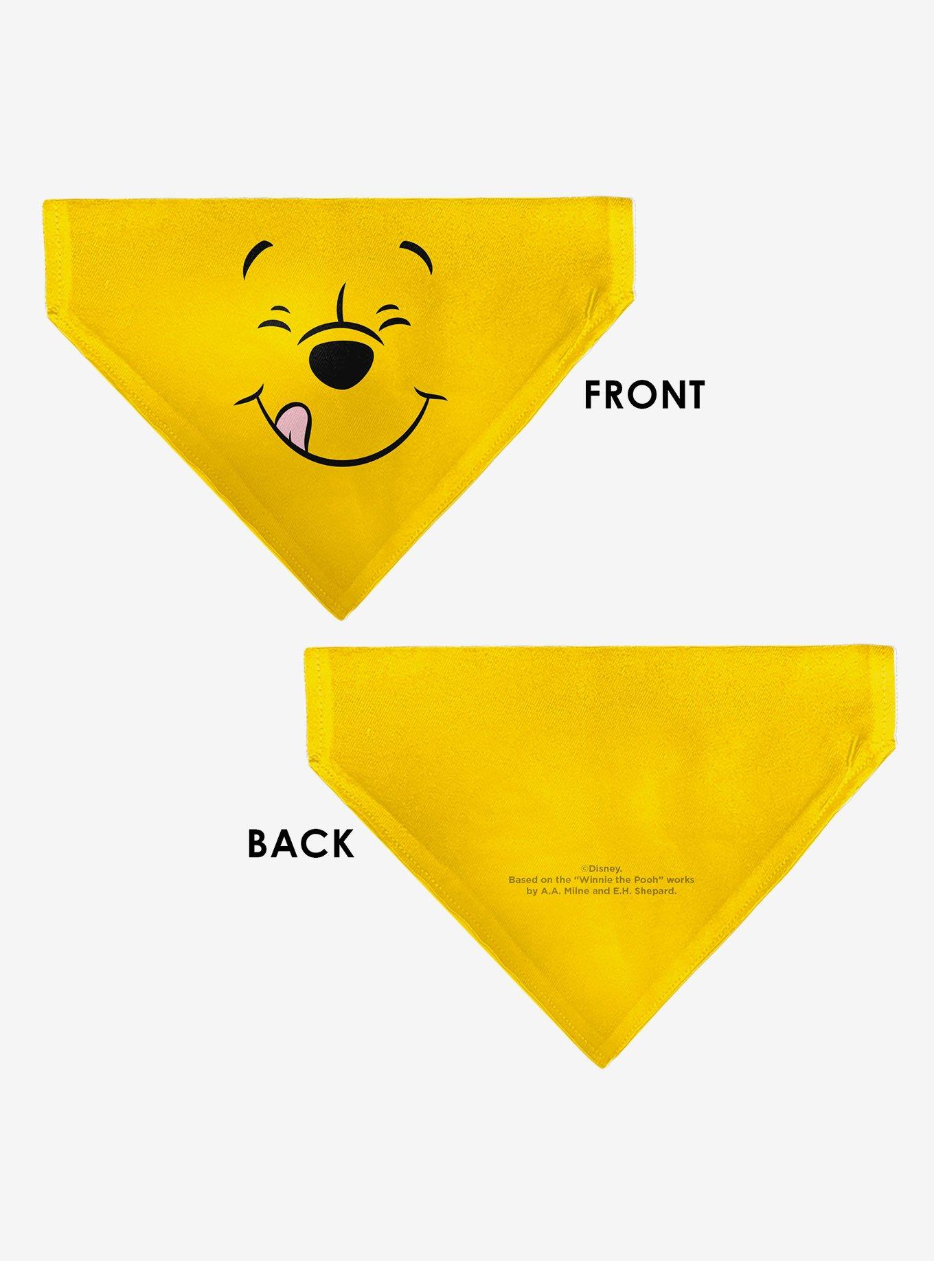 Disney Winnie the Pooh Winking Smiling Face Golden Slip On Collar Pet Bandana - Bandana Only, , alternate - view 3