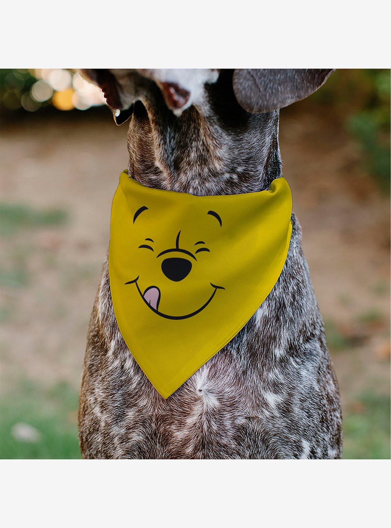 Disney Winnie the Pooh Winking Smiling Face Golden Slip On Collar Pet Bandana - Bandana Only, , alternate - view 4
