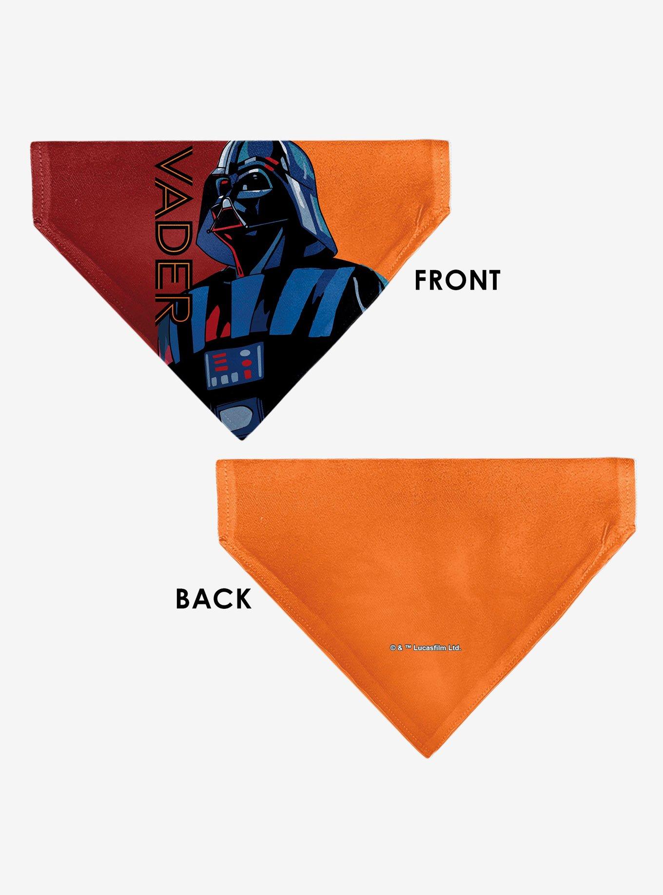 Star Wars Vader Text and Pop Art Pose Slip On Collar Pet Bandana - Bandana Only, , alternate