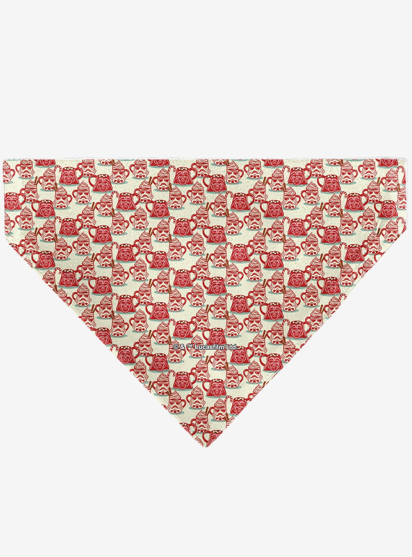Star Wars Holiday Hot Cocoa Dark Side Quote and Icons Slip On Collar Pet Bandana - Bandana Only, , hi-res