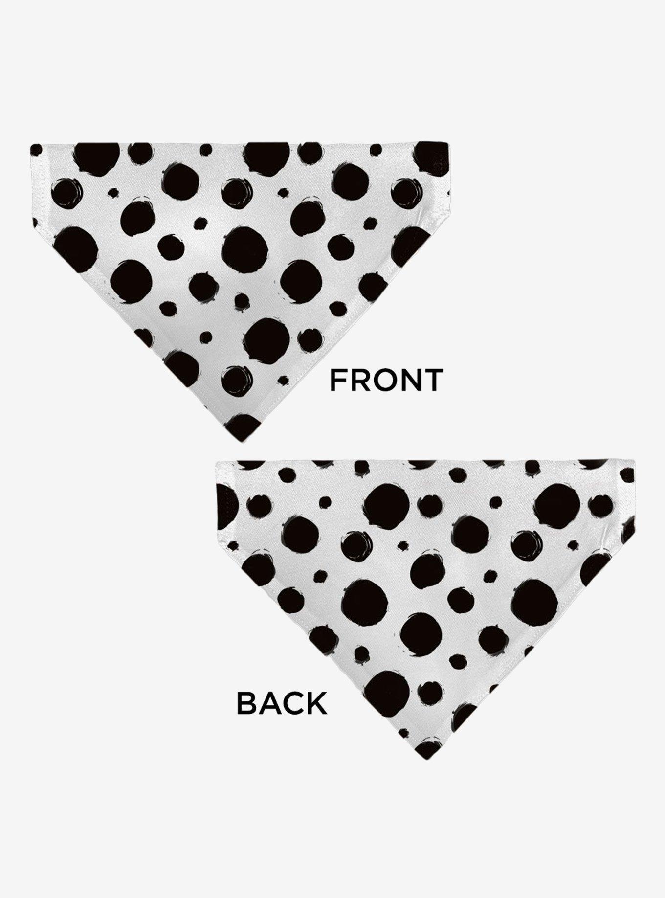 Disney 101 Dalmatians Cruella Spots Slip On Collar Pet Bandana - Bandana Only, , alternate