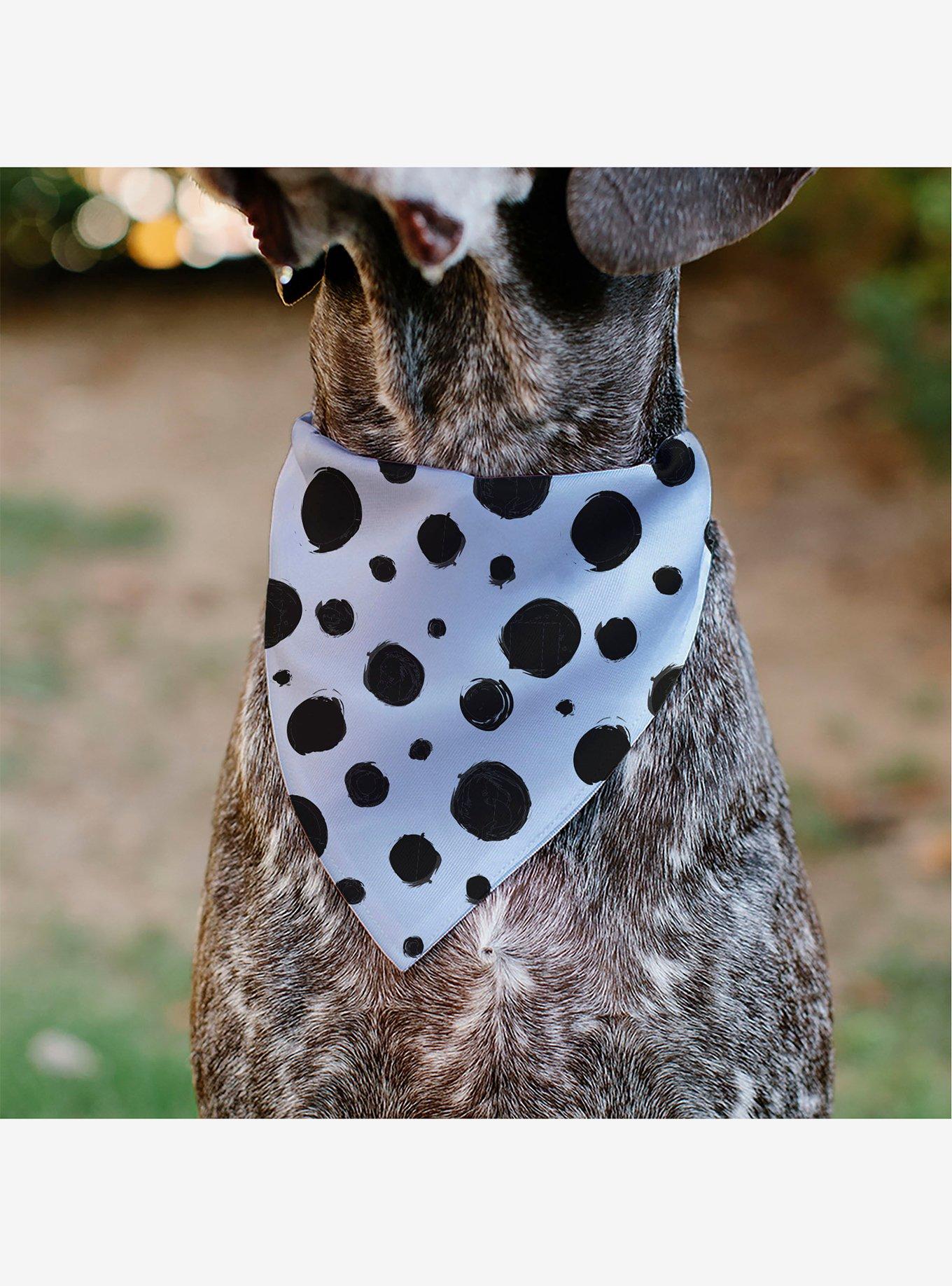 Disney 101 Dalmatians Cruella Spots Slip On Collar Pet Bandana - Bandana Only, , alternate