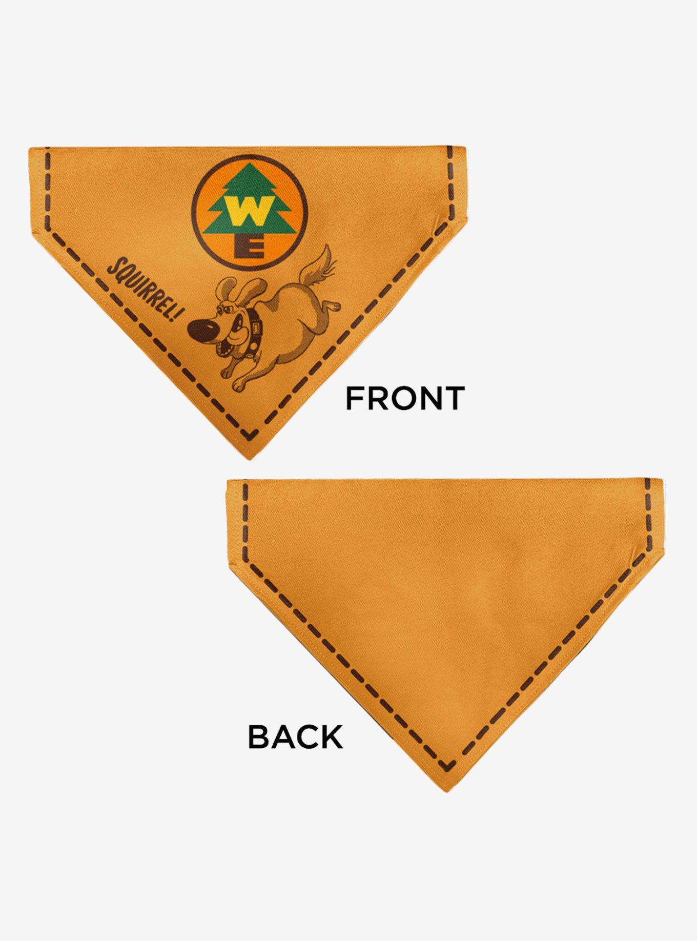 Disney Up Dug Squirrel Pose and Wilderness Explorer Badge Slip On Collar Pet Bandana - Bandana Only, , alternate