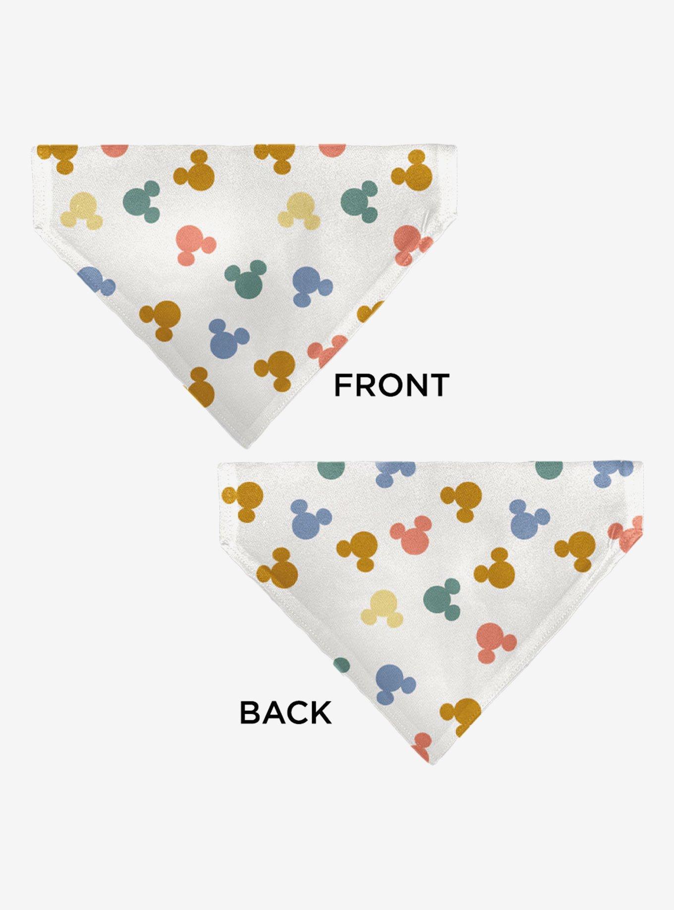 Disney Mickey Mouse Ears Icon Scattered Slip On Collar Pet Bandana - Bandana Only, , alternate