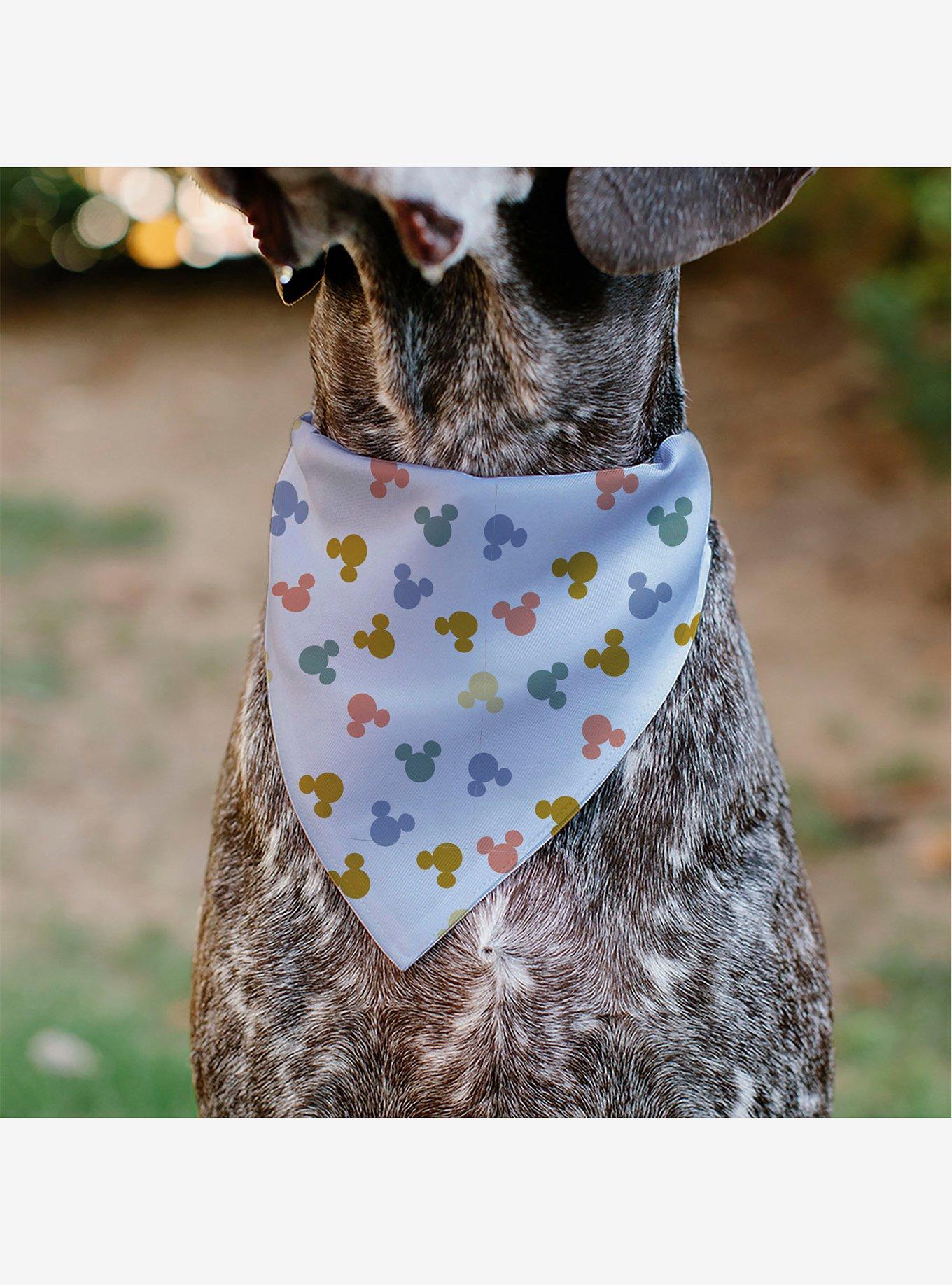Disney Mickey Mouse Ears Icon Scattered Slip On Collar Pet Bandana - Bandana Only, , alternate