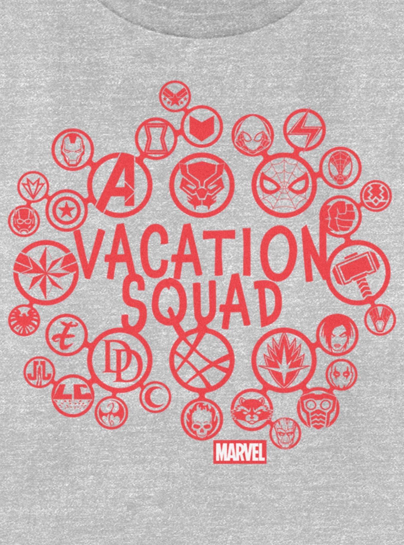 Marvel Avengers Vacation Squad Logo Icons Womens T-Shirt, , hi-res