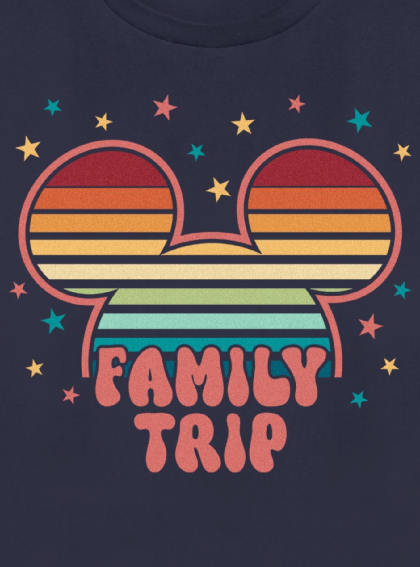 Disney Mickey Mouse Head Colorful Stars Family Trip Womens T-Shirt, , hi-res