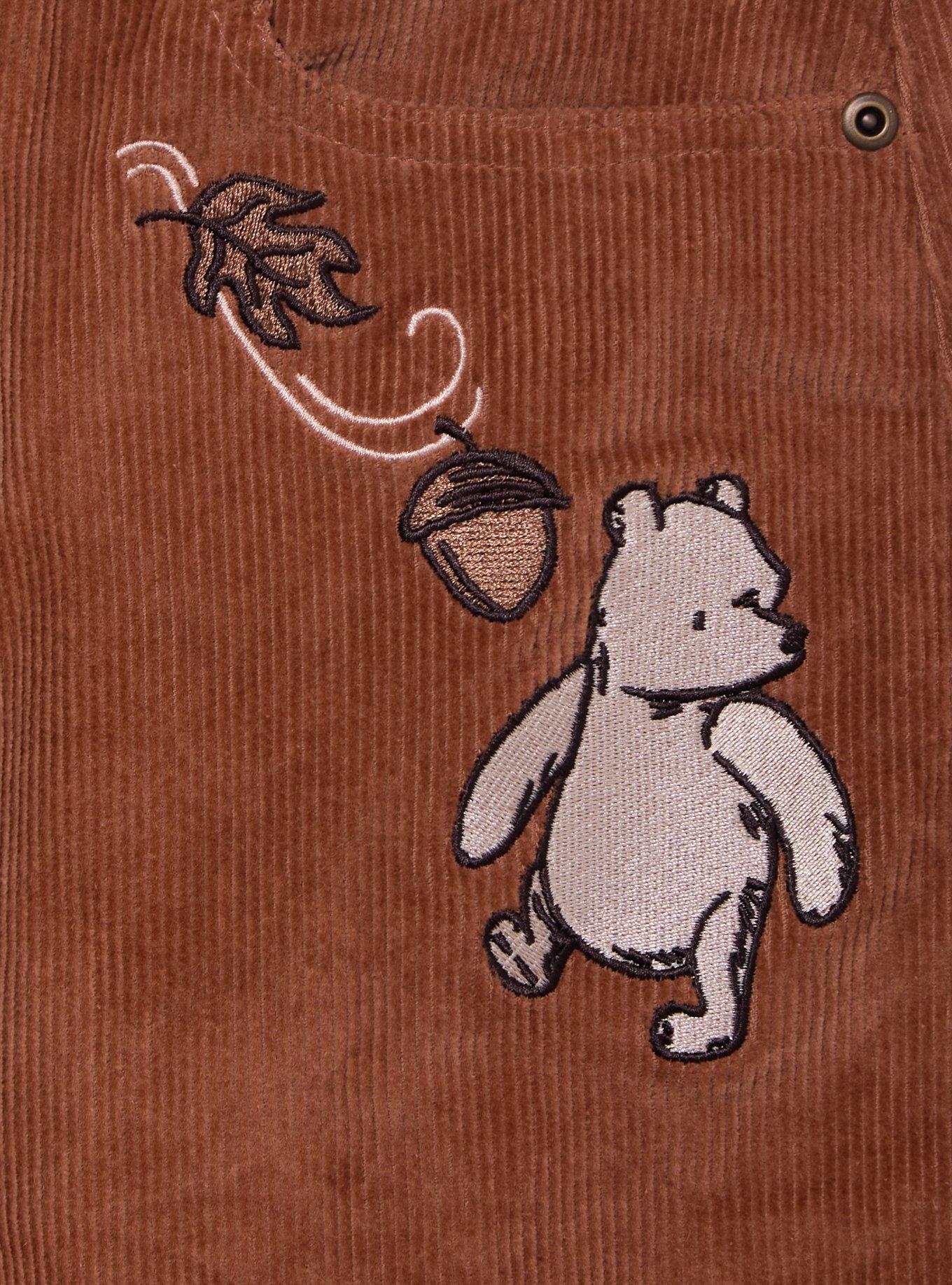 Disney Winnie the Pooh Plus Size Corduroy Barrel Leg Pants, BROWN, alternate - view 3