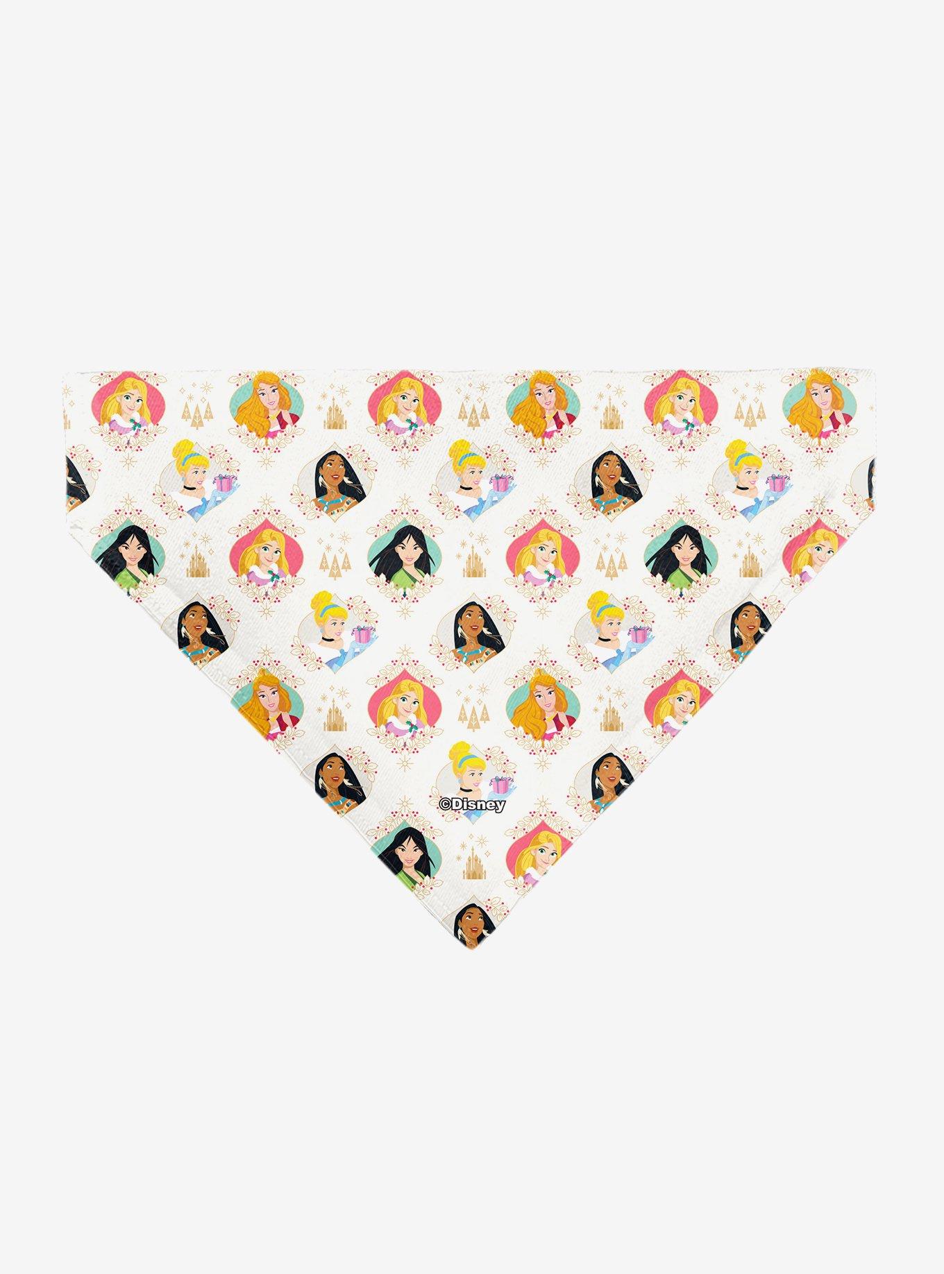 Disney Holiday Princess Poses and Icons Slip On Collar Pet Bandana - Bandana Only, , hi-res