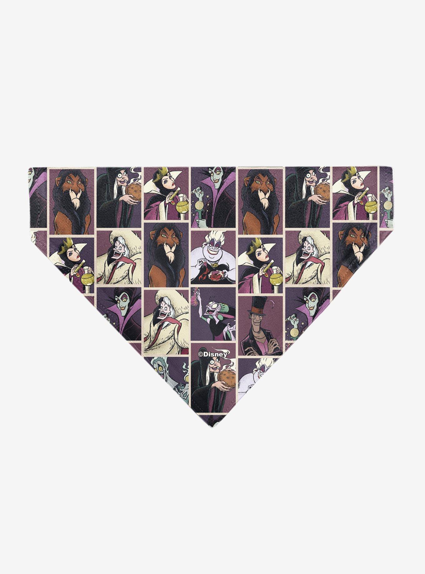 Disney Villains Pose Blocks Slip On Collar Pet Bandana - Bandana Only, , hi-res