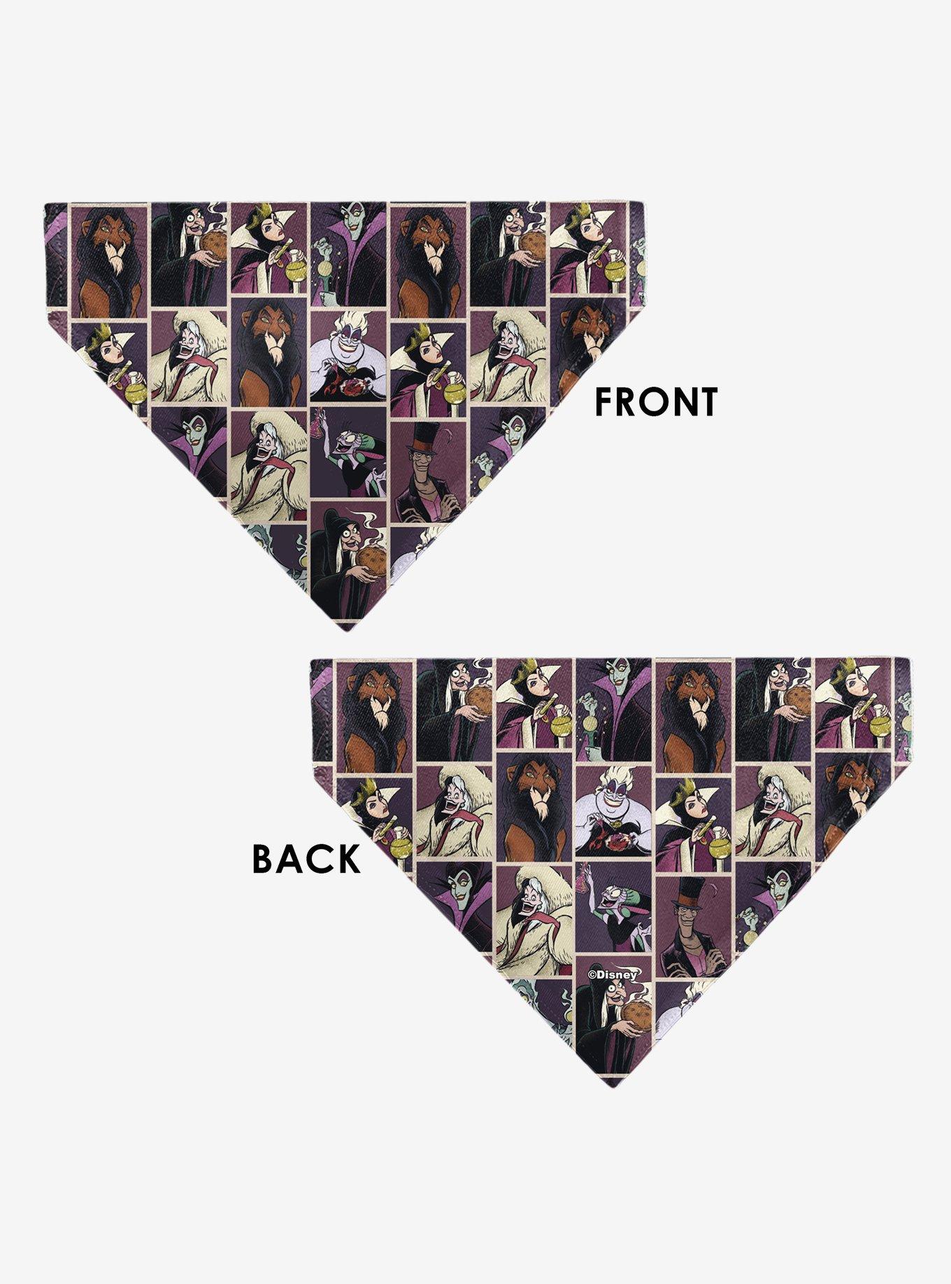 Disney Villains Pose Blocks Slip On Collar Pet Bandana - Bandana Only