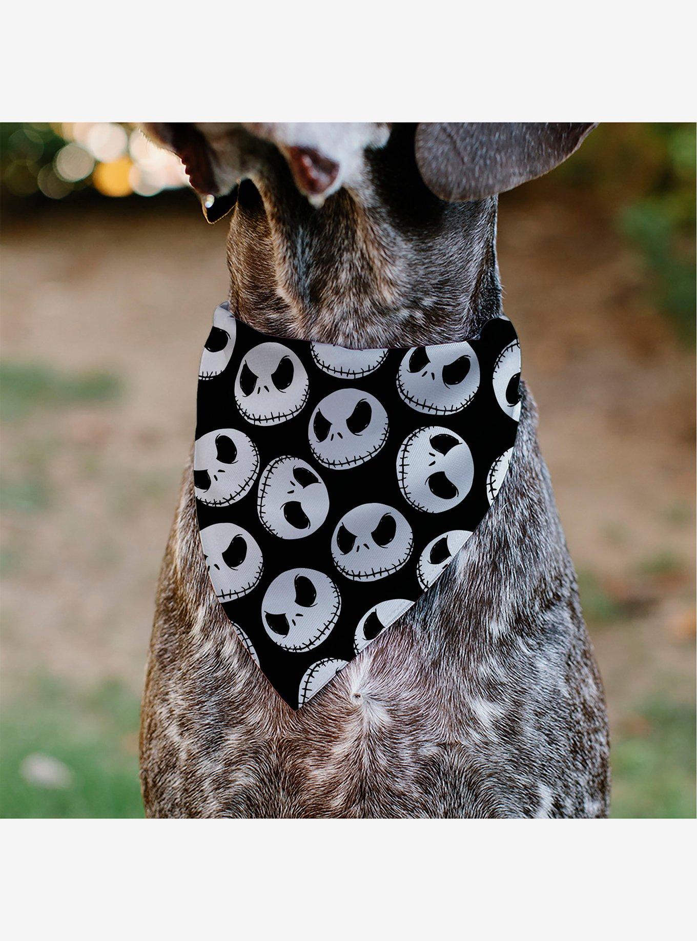 Disney Nightmare Before Christmas Jack Expressions Scattered Slip On Collar Pet Bandana - Bandana Only, , alternate