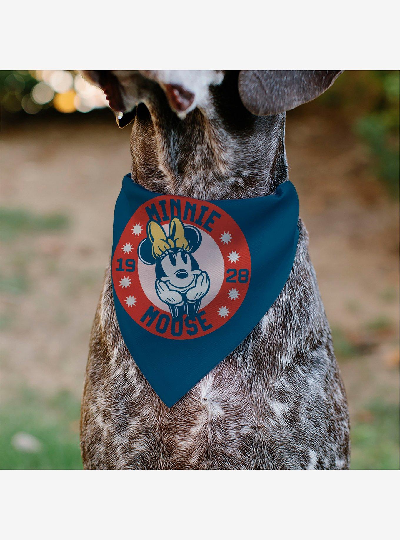 Disney Minnie Mouse 1928 Dreamy Pose Slip On Collar Pet Bandana - Bandana Only, , alternate