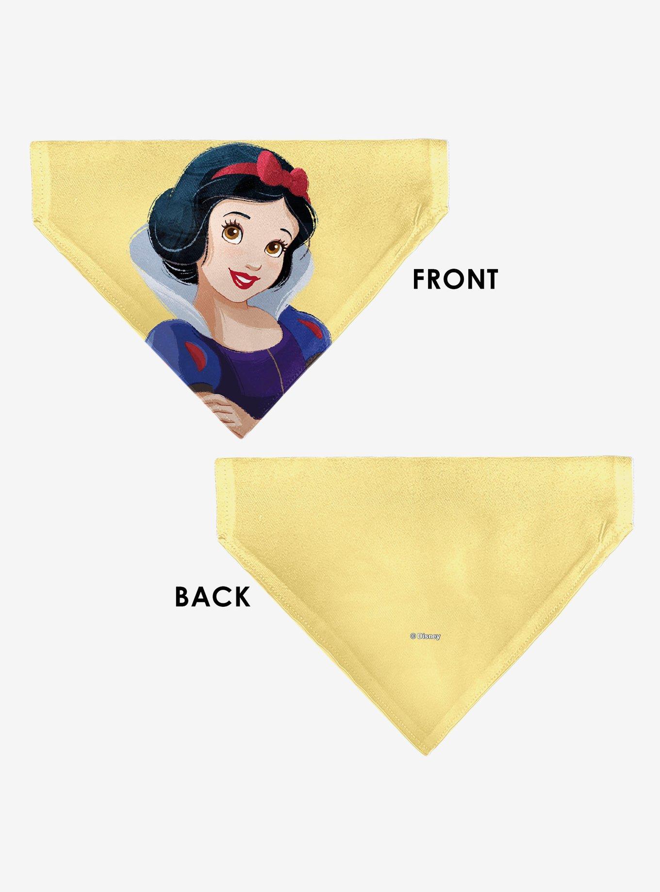 Disney Snow White Smiling Face Pose Slip On Collar Pet Bandana - Bandana Only, , alternate