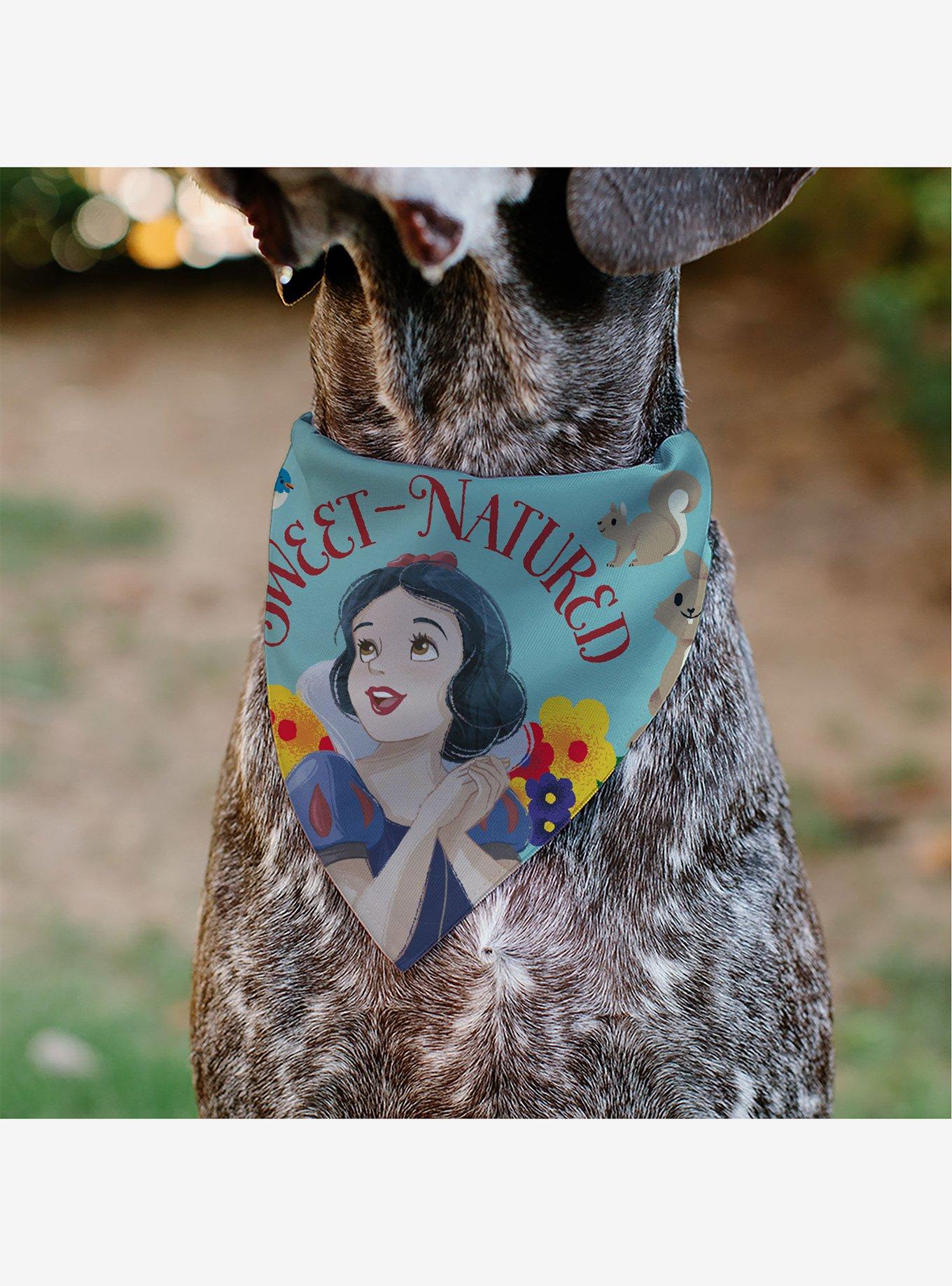 Disney Snow White Sweet Natured Pose Slip On Collar Pet Bandana - Bandana Only, , alternate