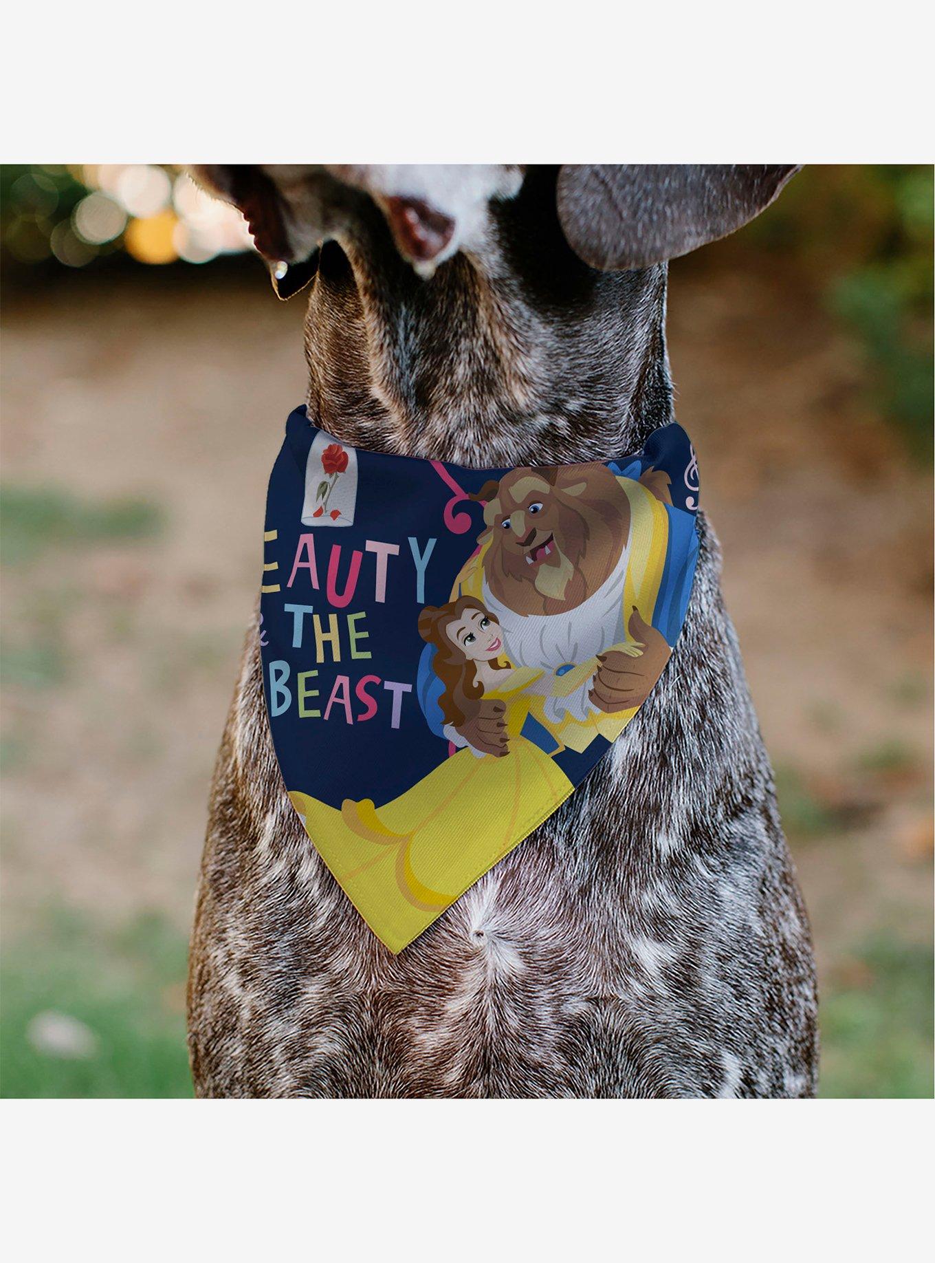 Disney Beauty and the Beast Belle Dancing Pose Slip On Collar Pet Bandana - Bandana Only, , alternate