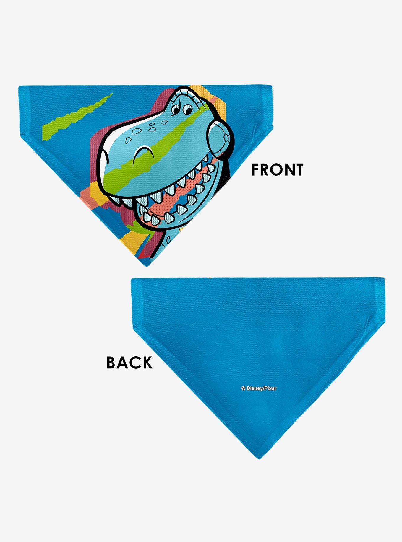 Disney Toy Story Rex Pop Art Pose Slip On Collar Pet Bandana - Bandana Only