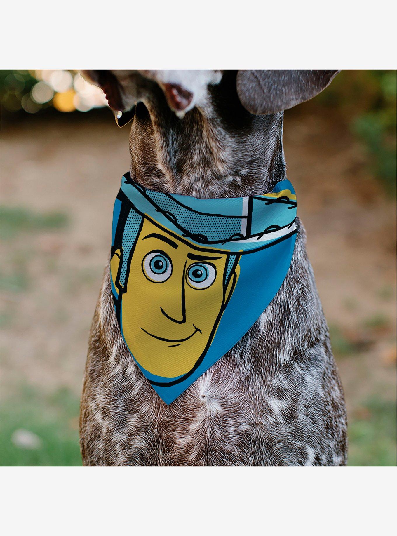 Disney Toy Story Woody Pop Art Face Close Up Slip On Collar Pet Bandana - Bandana Only, , alternate