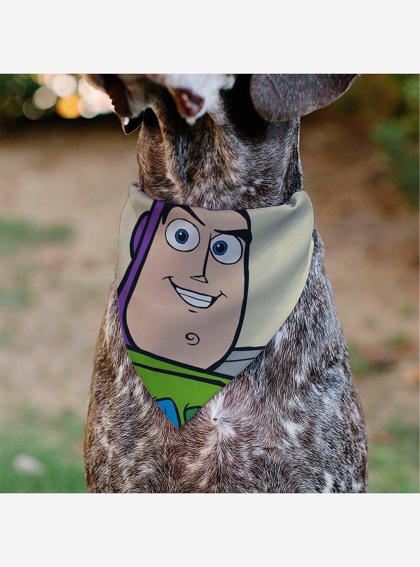 Disney Toy Story Buzz Lightyear Face Close Up Slip On Collar Pet Bandana - Bandana Only, , alternate