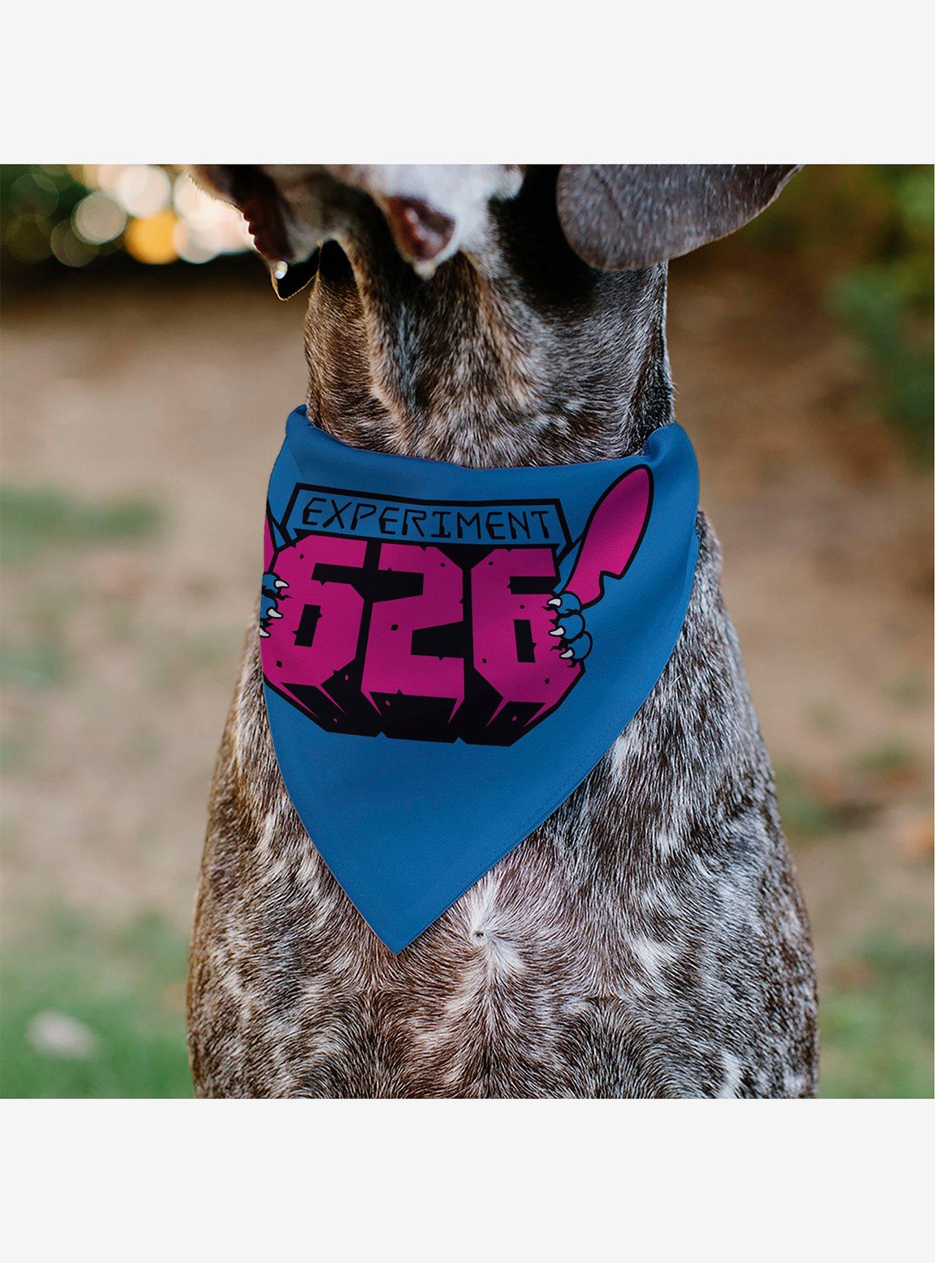 Disney Stitch Experiment 626 Logo Slip On Collar Pet Bandana - Bandana Only