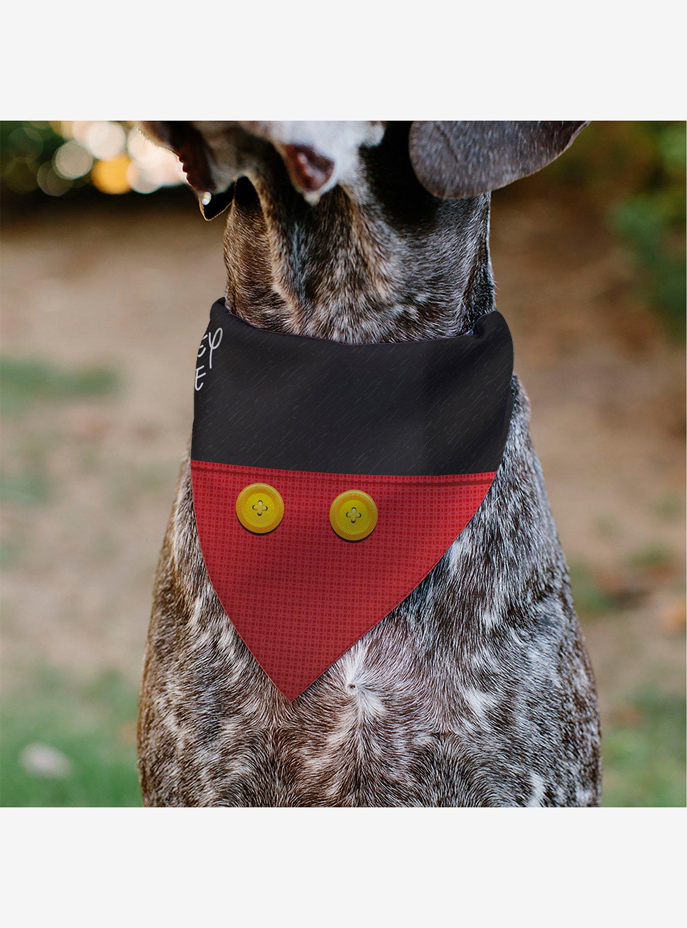 Disney Mickey Mouse Buttons Slip On Collar Pet Bandana - Bandana Only