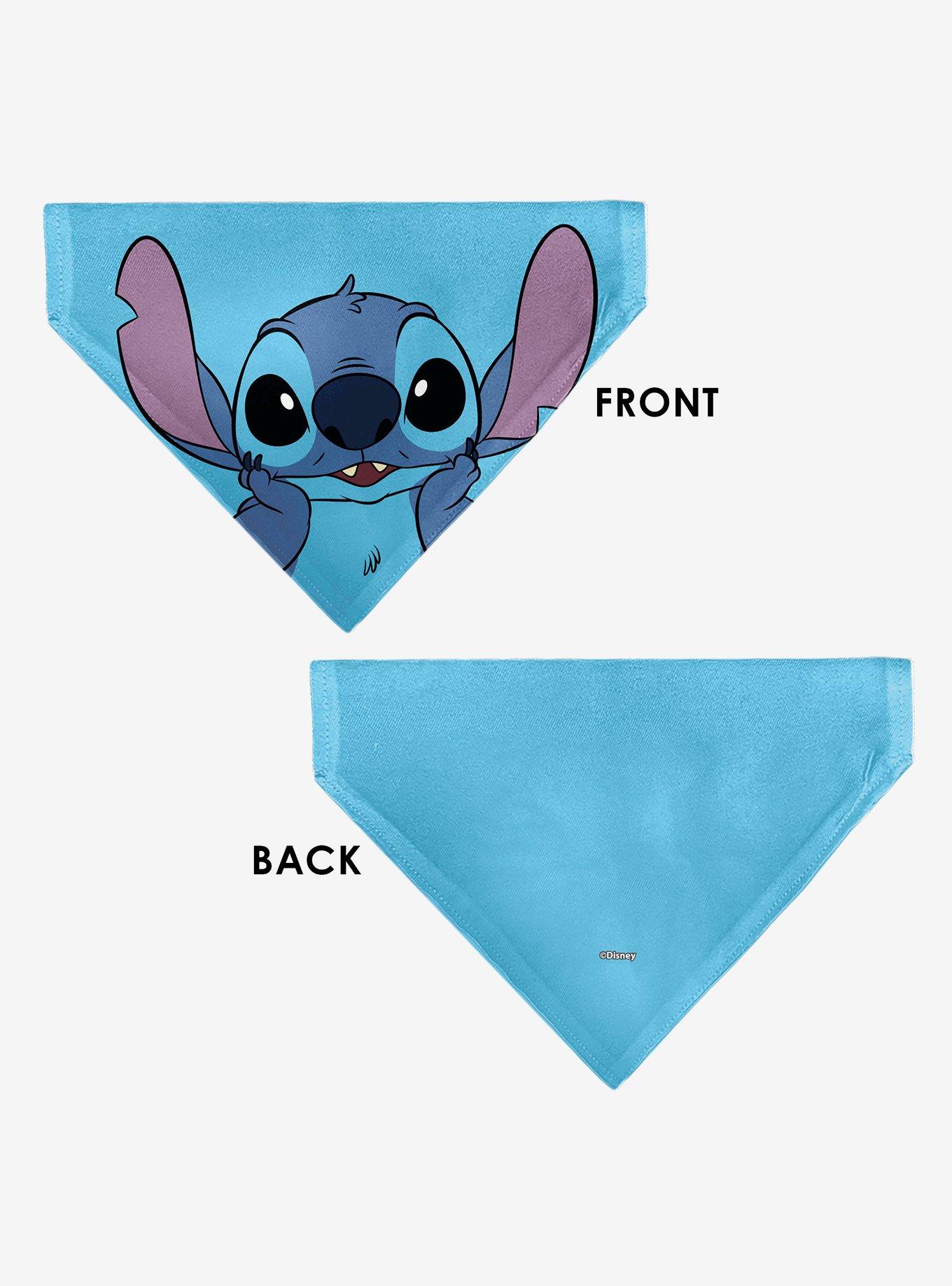 Disney Stitch Grinning Pose Blue Slip On Collar Pet Bandana - Bandana Only, , alternate