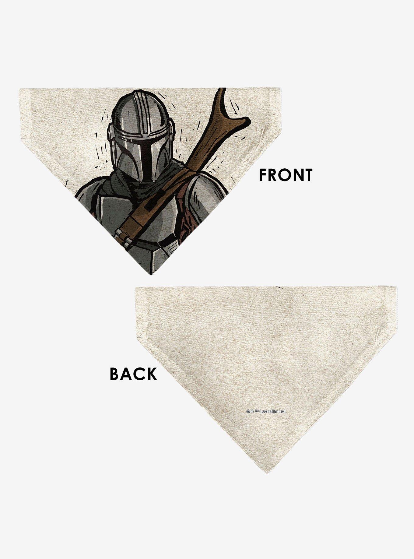 Star Wars the Mandalorian Impression Painting Slip On Collar Pet Bandana - Bandana Only, , alternate - view 3