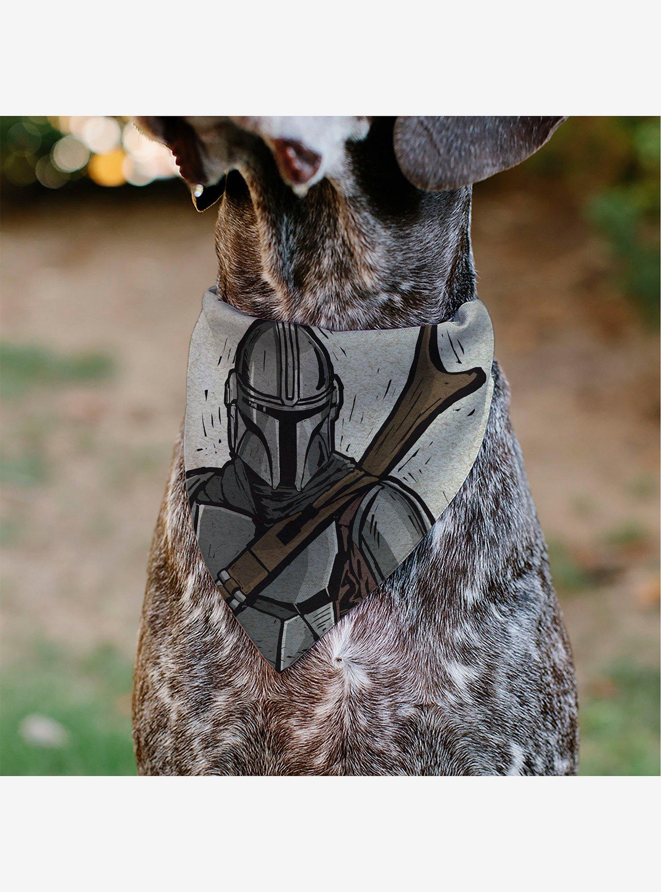 Star Wars the Mandalorian Impression Painting Slip On Collar Pet Bandana - Bandana Only, , alternate - view 4
