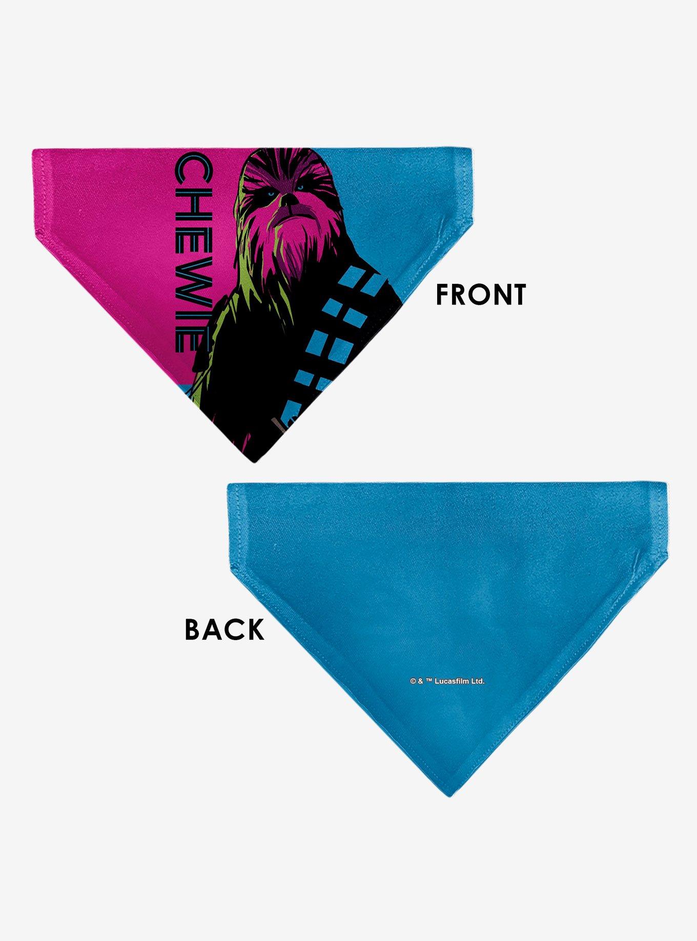 Star Wars Chewie Text and Chewbacca Pop Art Slip On Collar Pet Bandana - Bandana Only