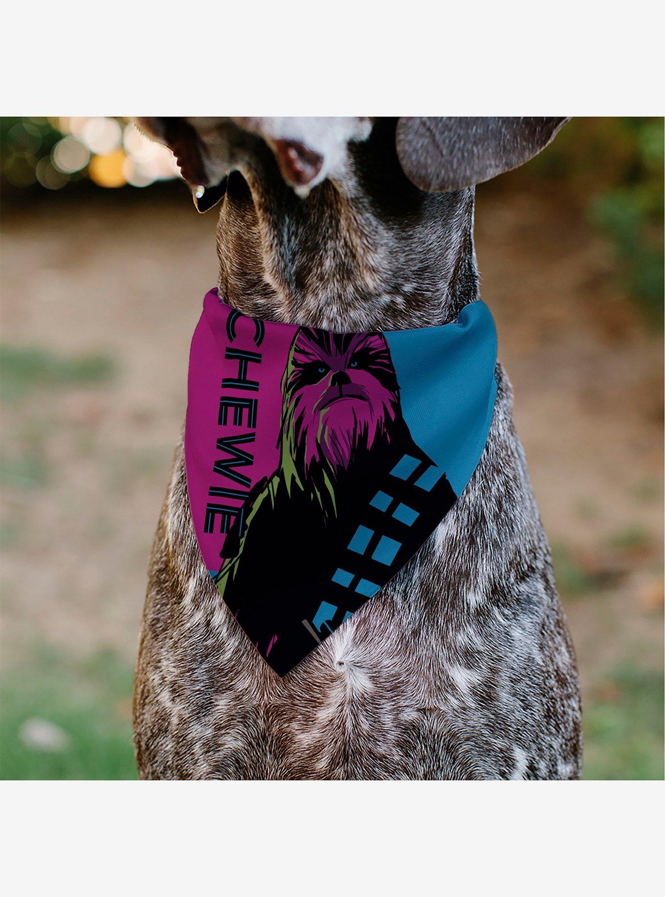 Star Wars Chewie Text and Chewbacca Pop Art Slip On Collar Pet Bandana - Bandana Only, , alternate
