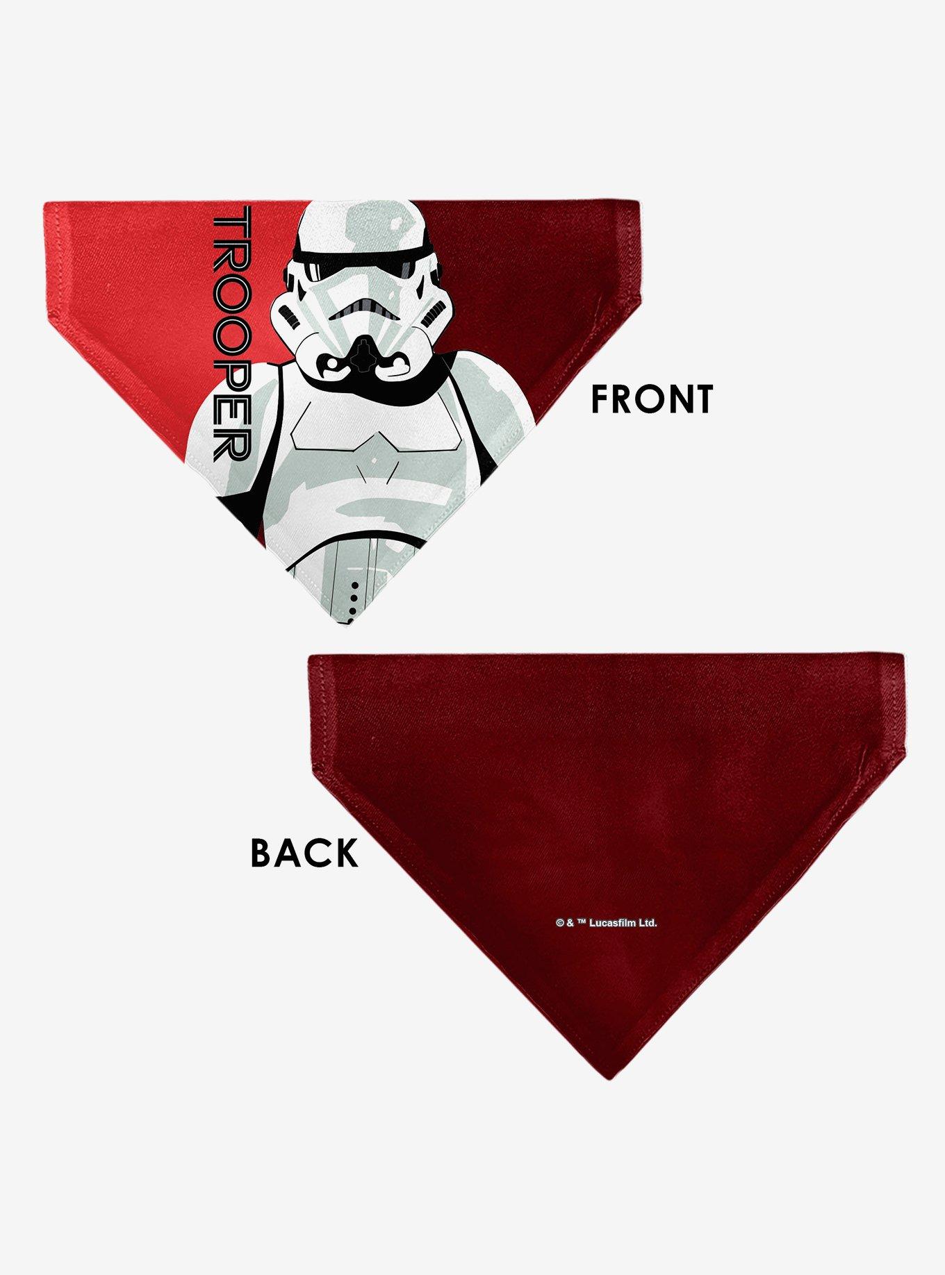 Star Wars Trooper Text and Stormtrooper Pop Art Slip On Collar Pet Bandana - Bandana Only, , alternate