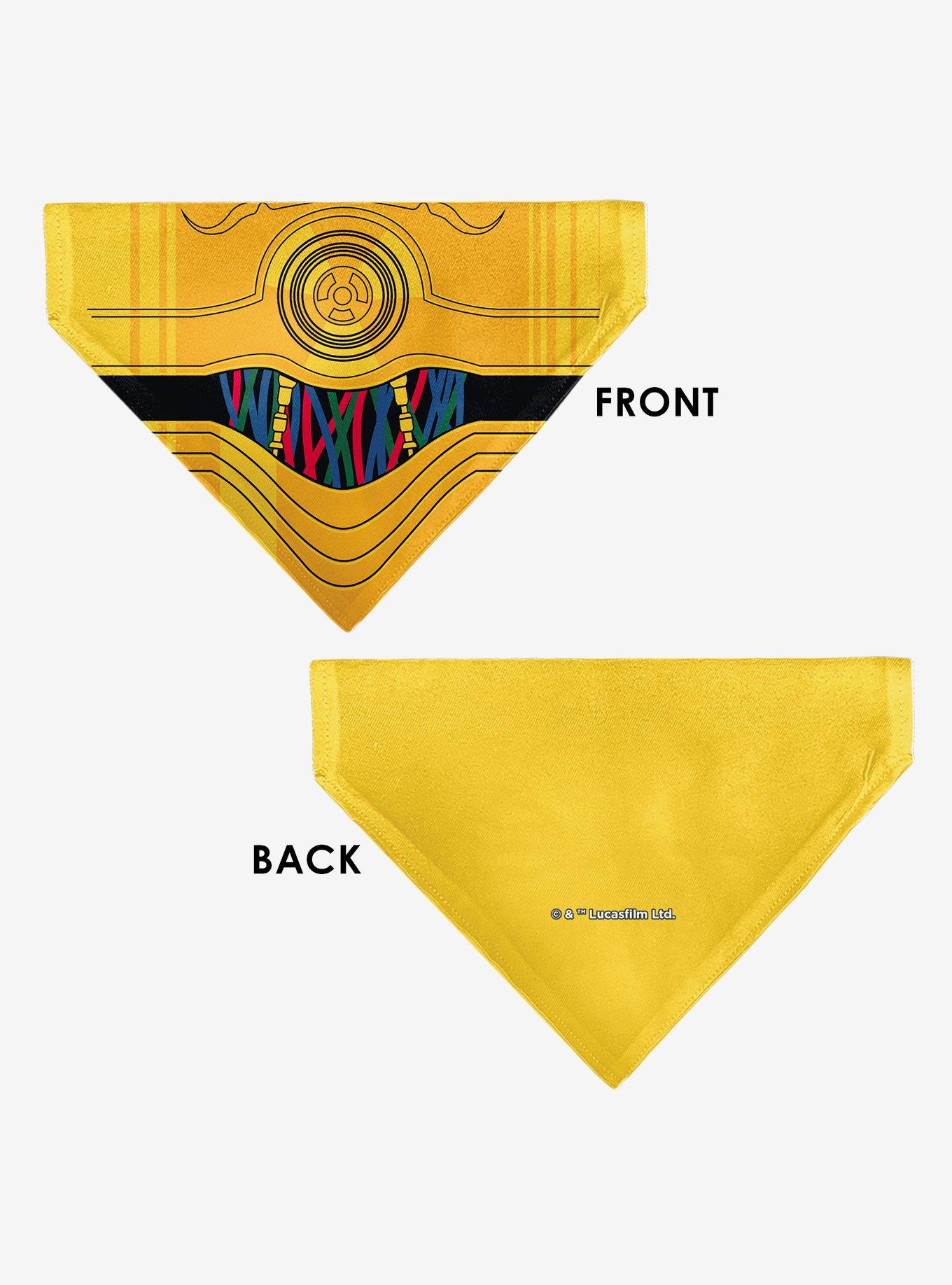 Star Wars C3PO Character Close Up Slip On Collar Pet Bandana - Bandana Only, , alternate