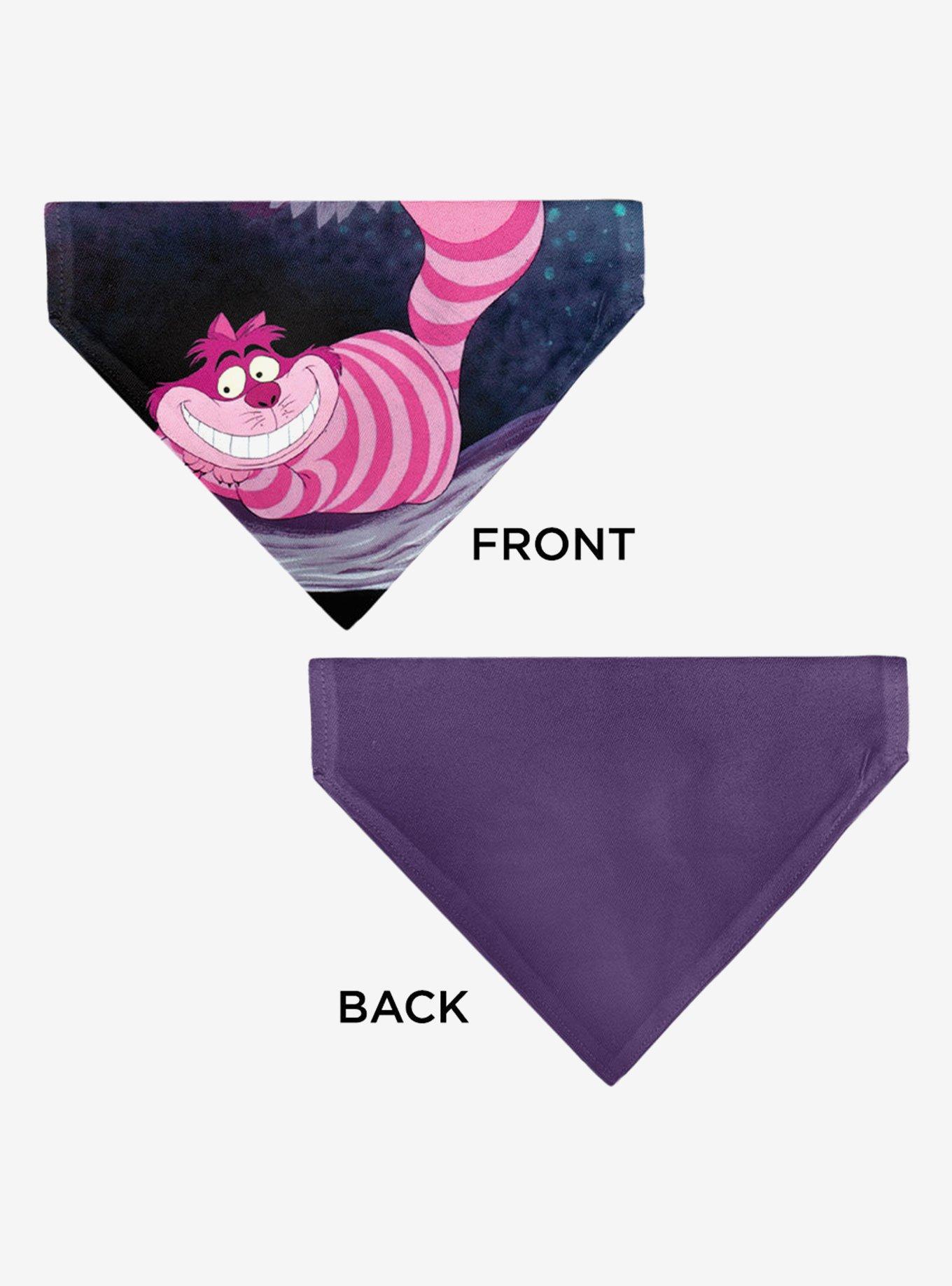 Disney Alice in Wonderland Cheshire Cat Smiling Pose Slip On Collar Pet Bandana - Bandana Only