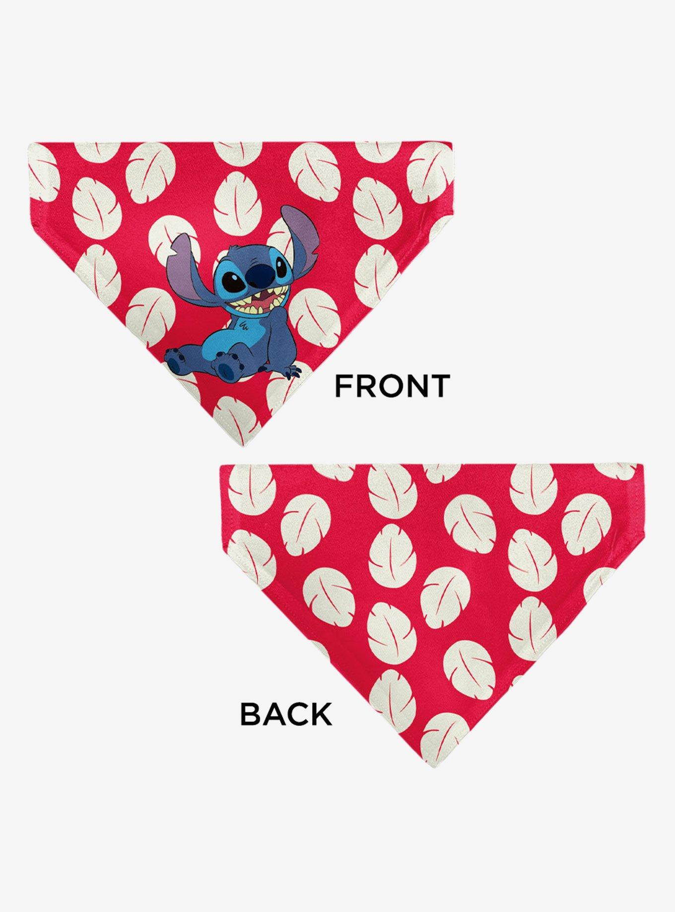 Disney Lilo and Stitch Dress Leaves with Stitch Sitting Pose Slip On Collar Pet Bandana - Bandana Only
