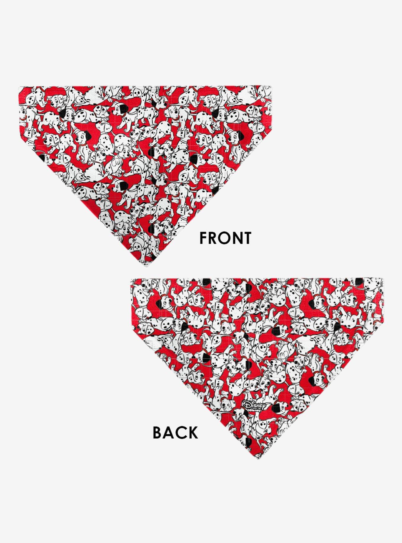 Disney 101 Dalmatians Puppies Scattered Red Slip On Collar Pet Bandana - Bandana Only, , alternate