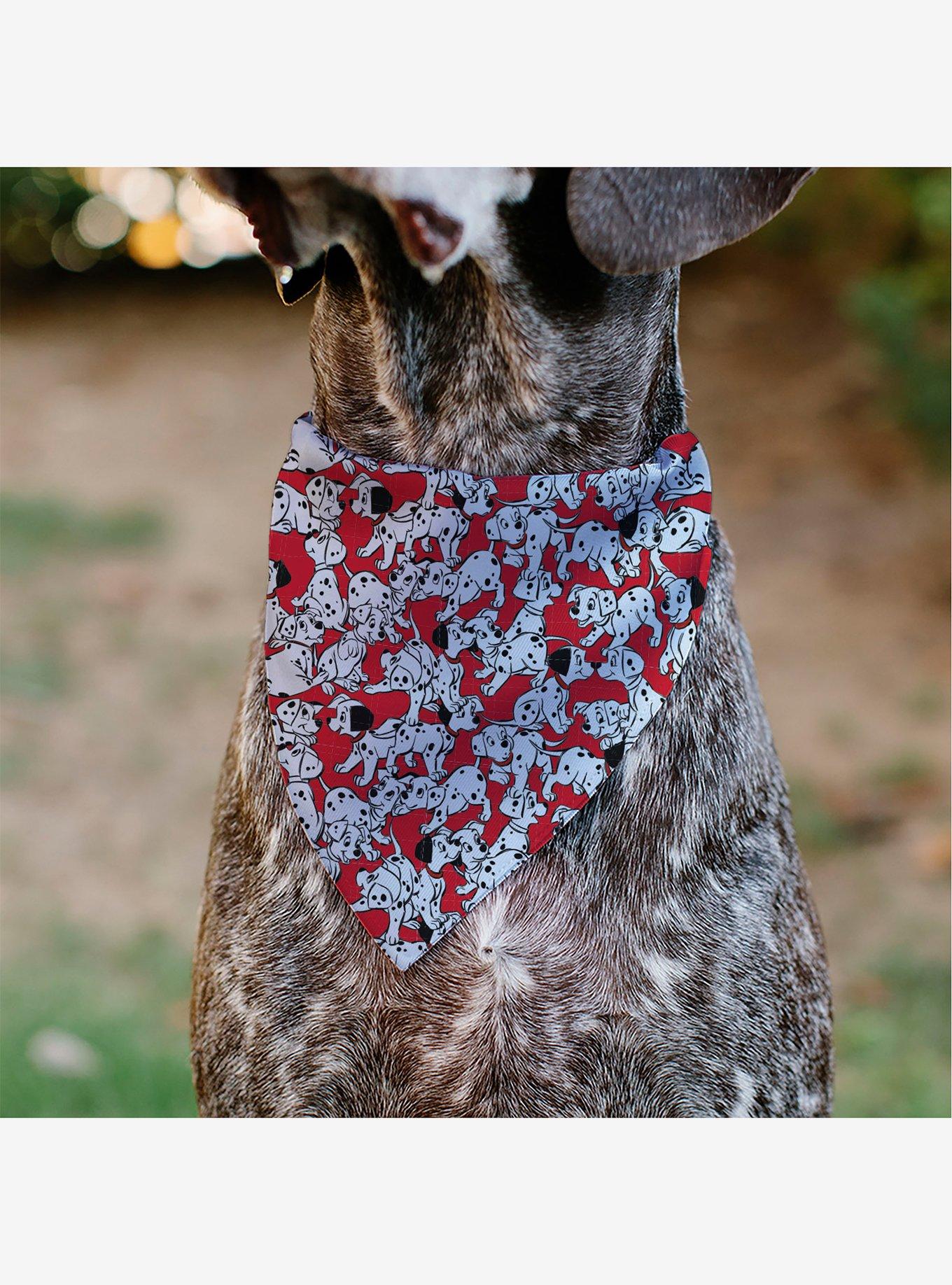 Disney 101 Dalmatians Puppies Scattered Red Slip On Collar Pet Bandana - Bandana Only, , alternate
