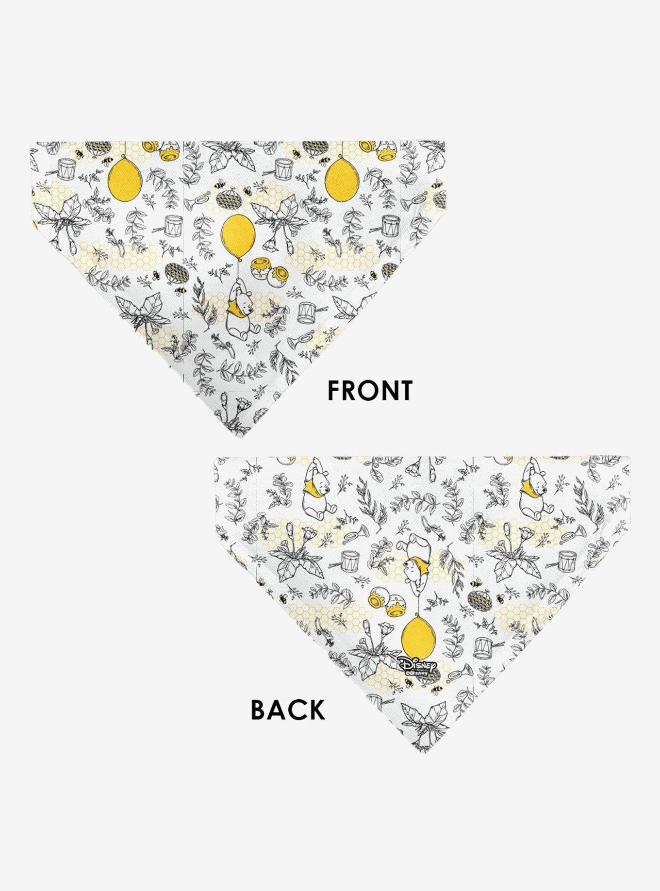 Disney Winnie the Pooh Balloon Pose and Foliage Collage Slip On Collar Pet Bandana - Bandana Only, , alternate