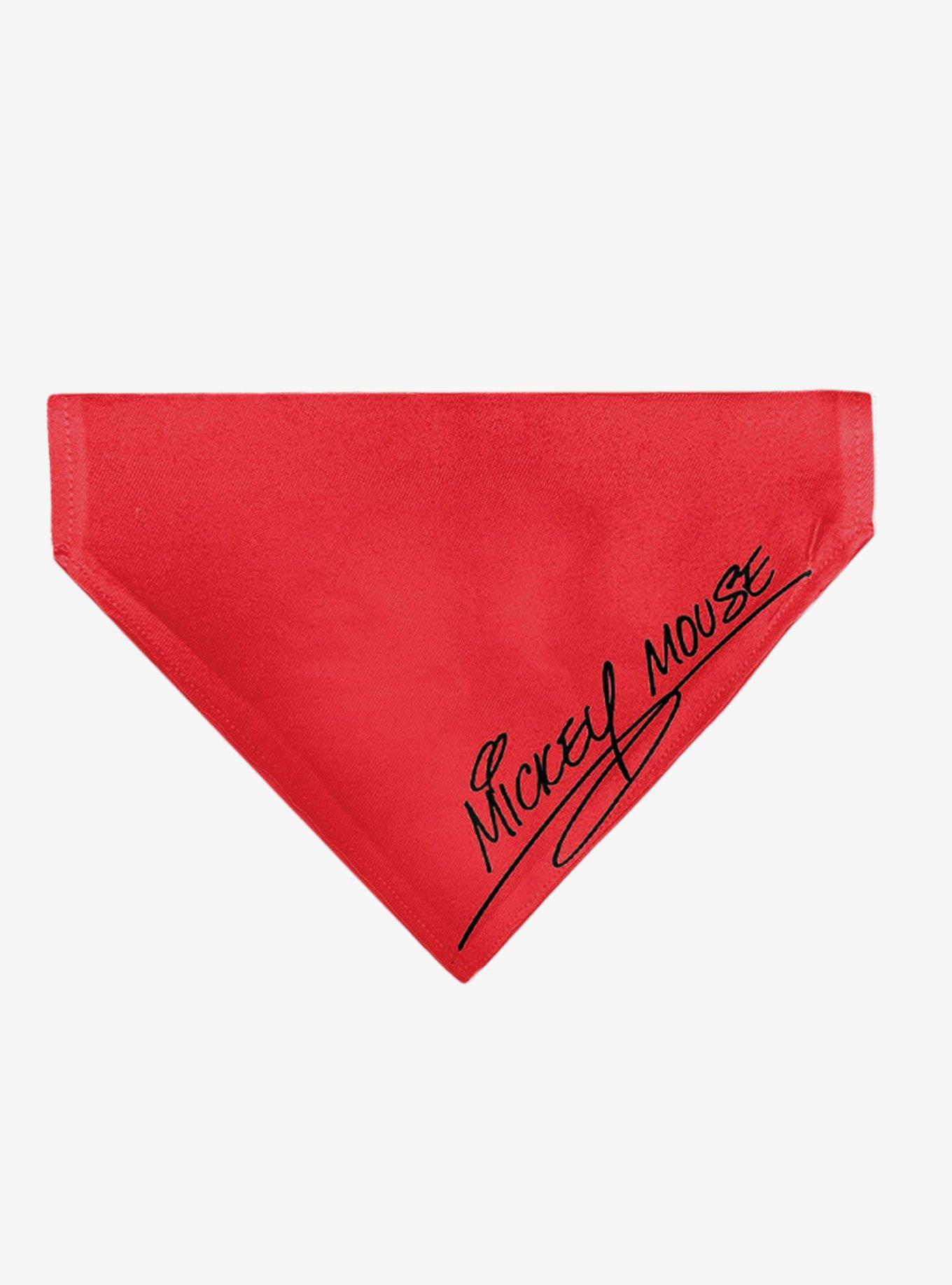 Disney Mickey Mouse Face Character Close Up Slip On Collar Pet Bandana - Bandana Only, , hi-res