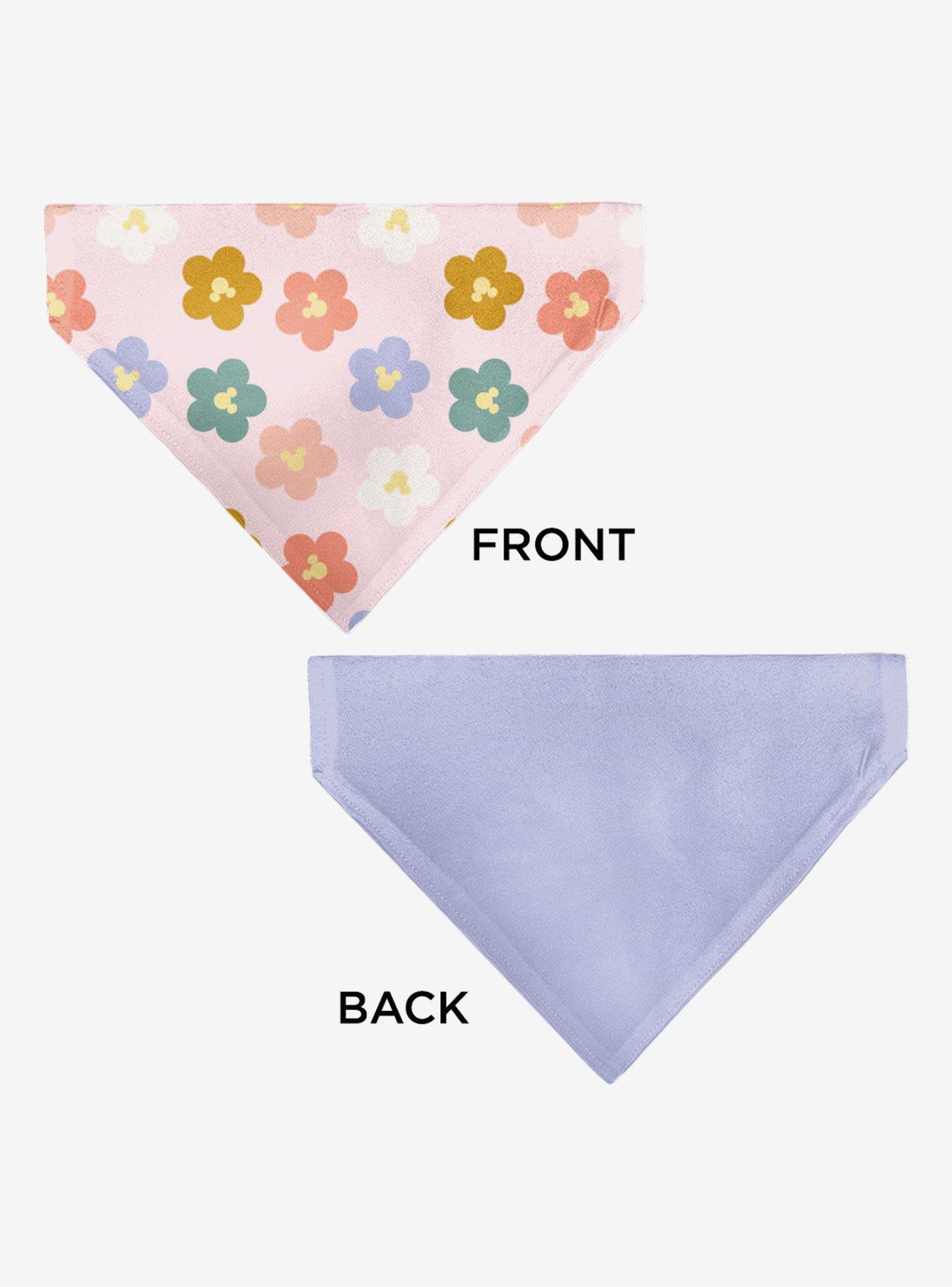 Disney Mickey Mouse Ears Flower Icon Scattered Slip On Collar Pet Bandana - Bandana Only, , alternate