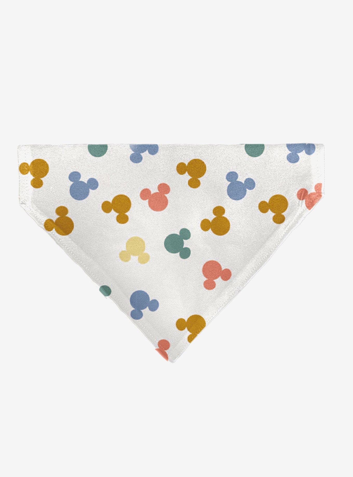 Disney Mickey Mouse Ears Icon Scattered Slip On Collar Pet Bandana - Bandana Only