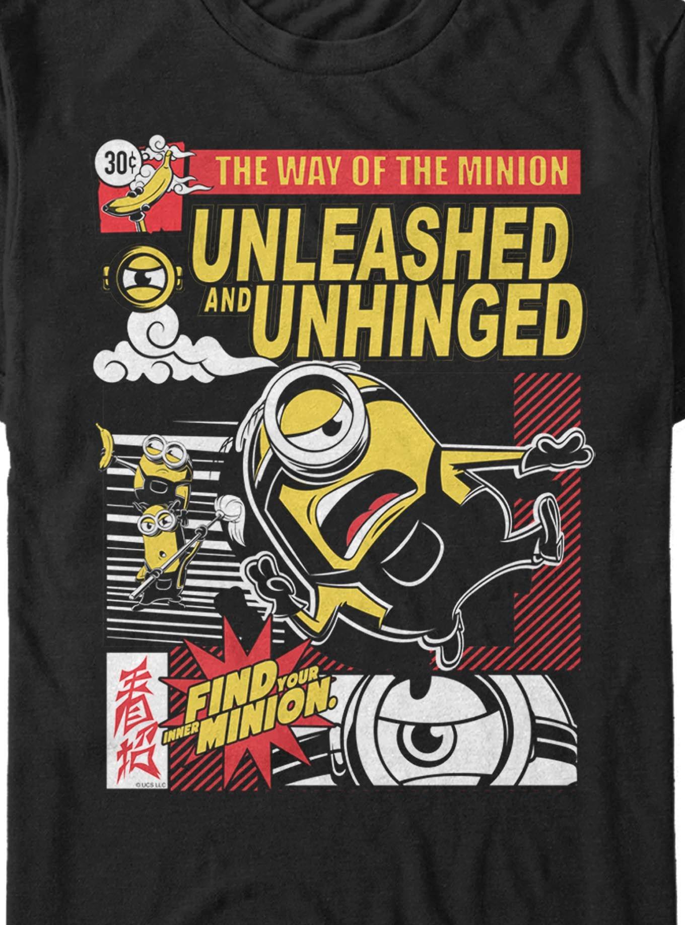Minions Unleashed And Unhinged Comic Style T-Shirt, , hi-res