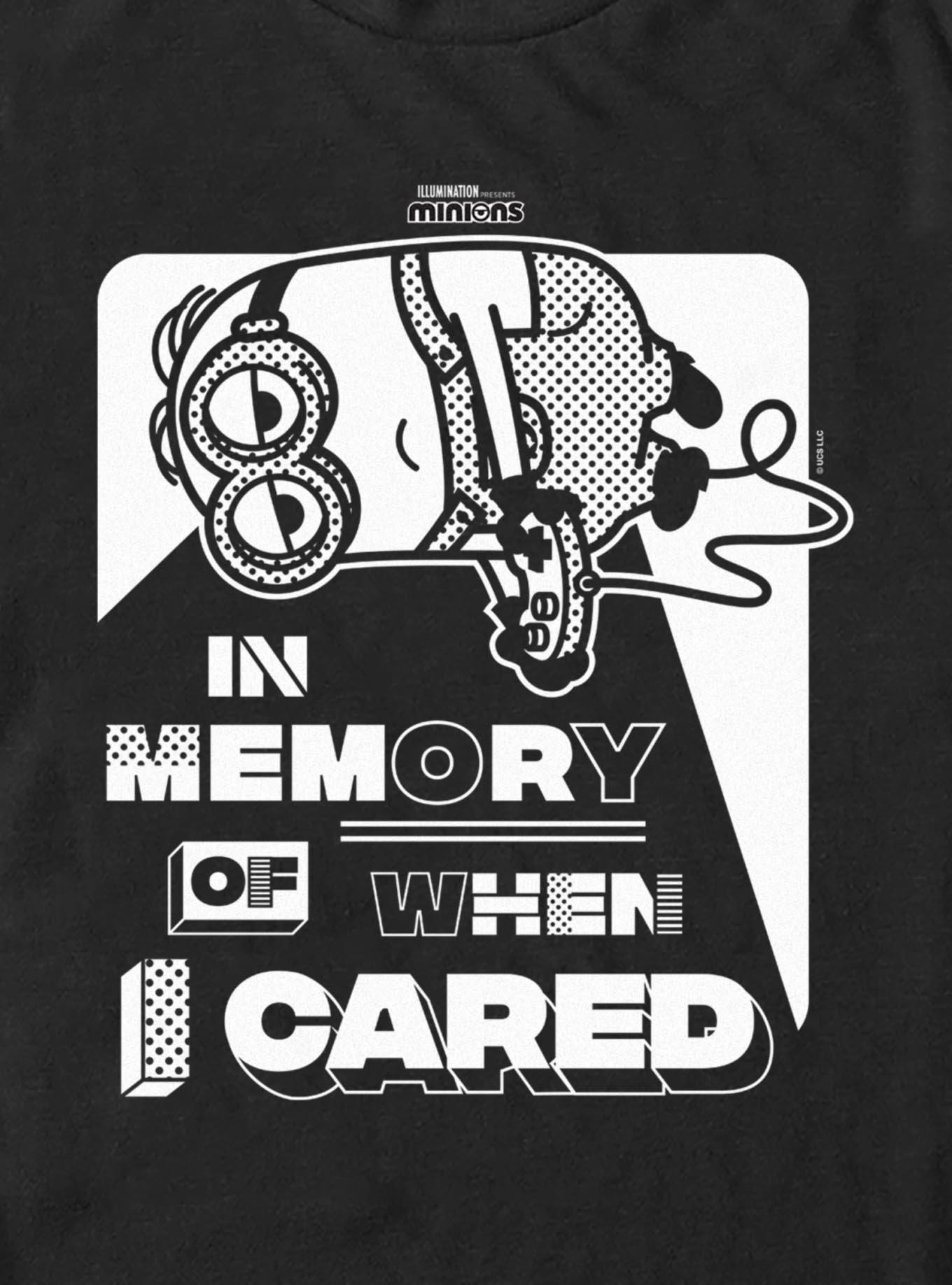 Minions In Memory Of When I Cared T-Shirt, , hi-res