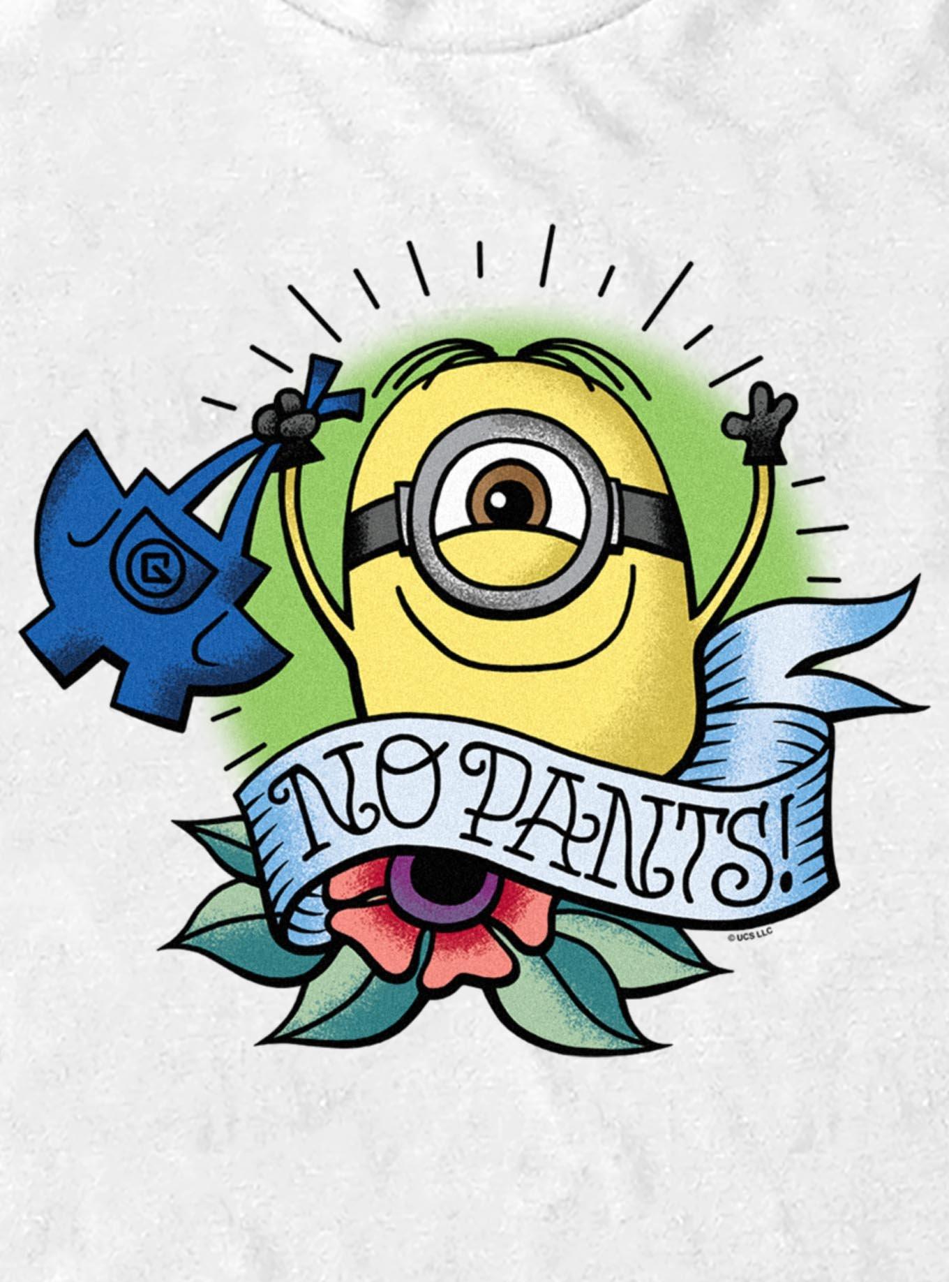 Minions No Pants Tattoo Style T-Shirt, , hi-res