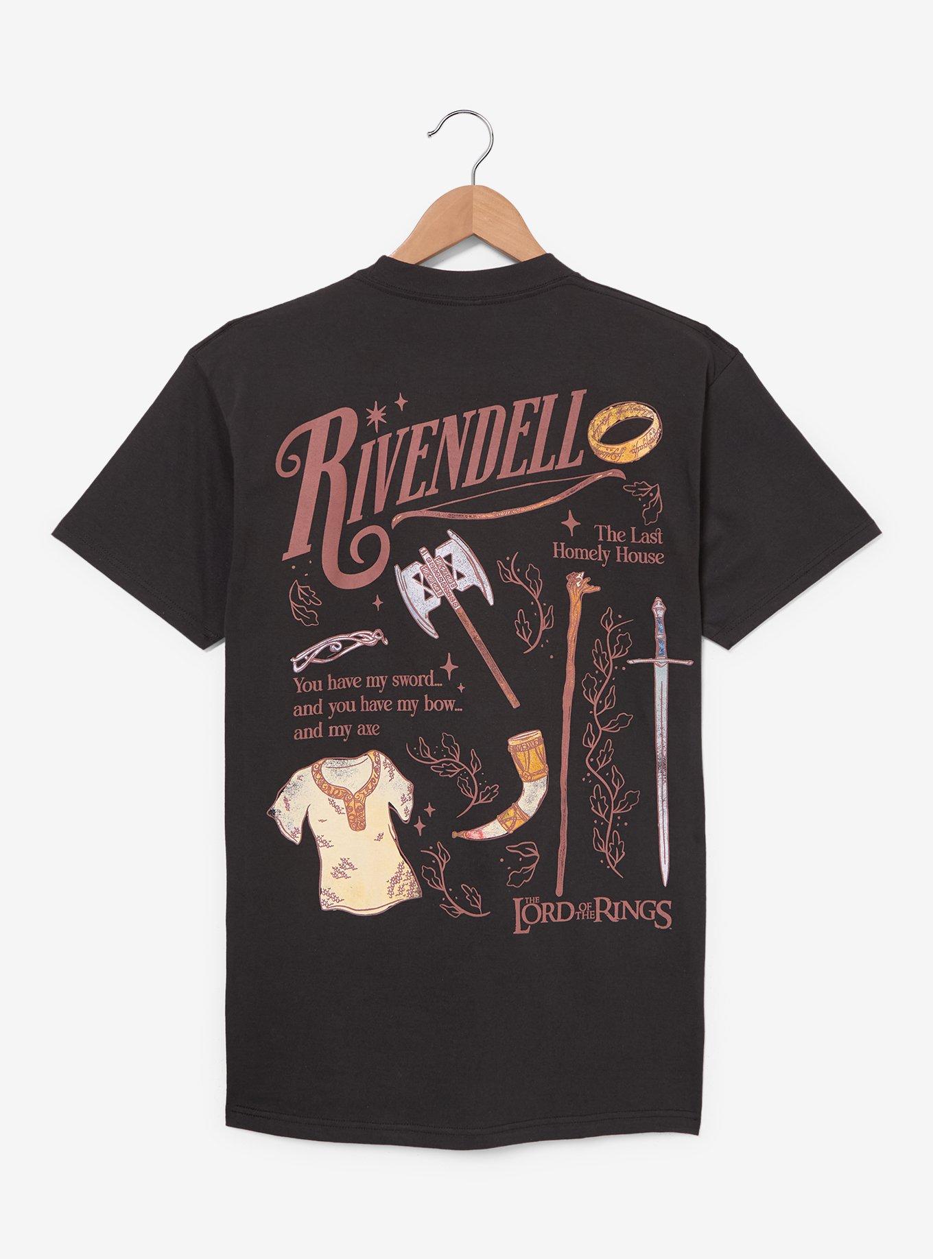 The Lord of The Rings Rivendell Icons T-Shirt - BoxLunch Exclusive, , hi-res