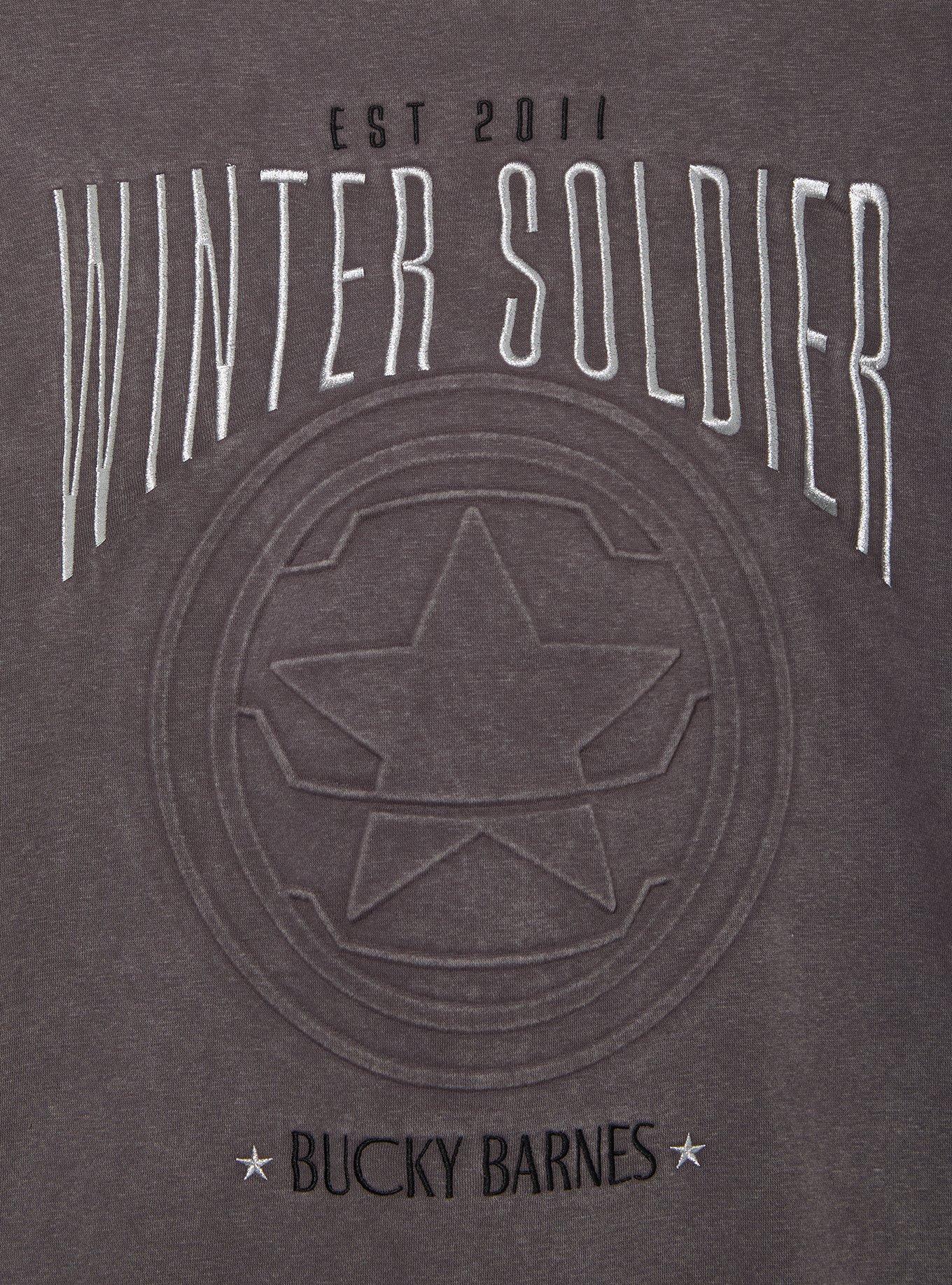 Marvel Winter Soldier Women's Crewneck - BoxLunch Exclusive, GREY, alternate - view 3