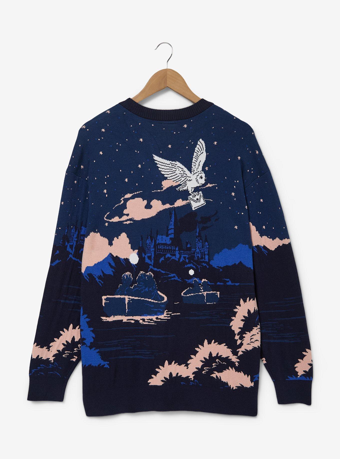 Harry Potter Hogwarts Scenic Women's Cardigan - BoxLunch Exclusive, MULTI, alternate - view 2