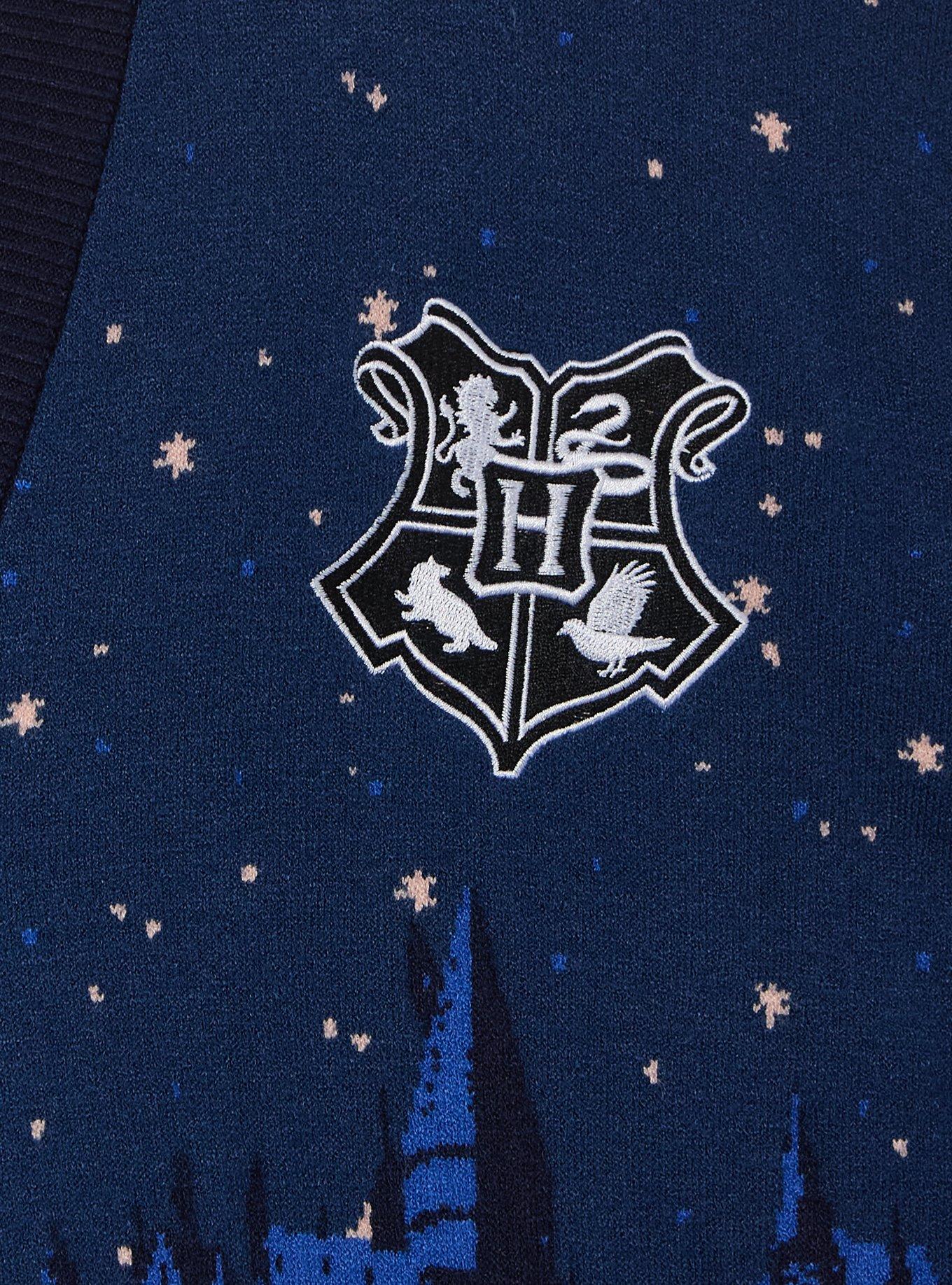 Harry Potter Hogwarts Scenic Women's Plus Size Cardigan - BoxLunch Exclusive, MULTI, alternate - view 3