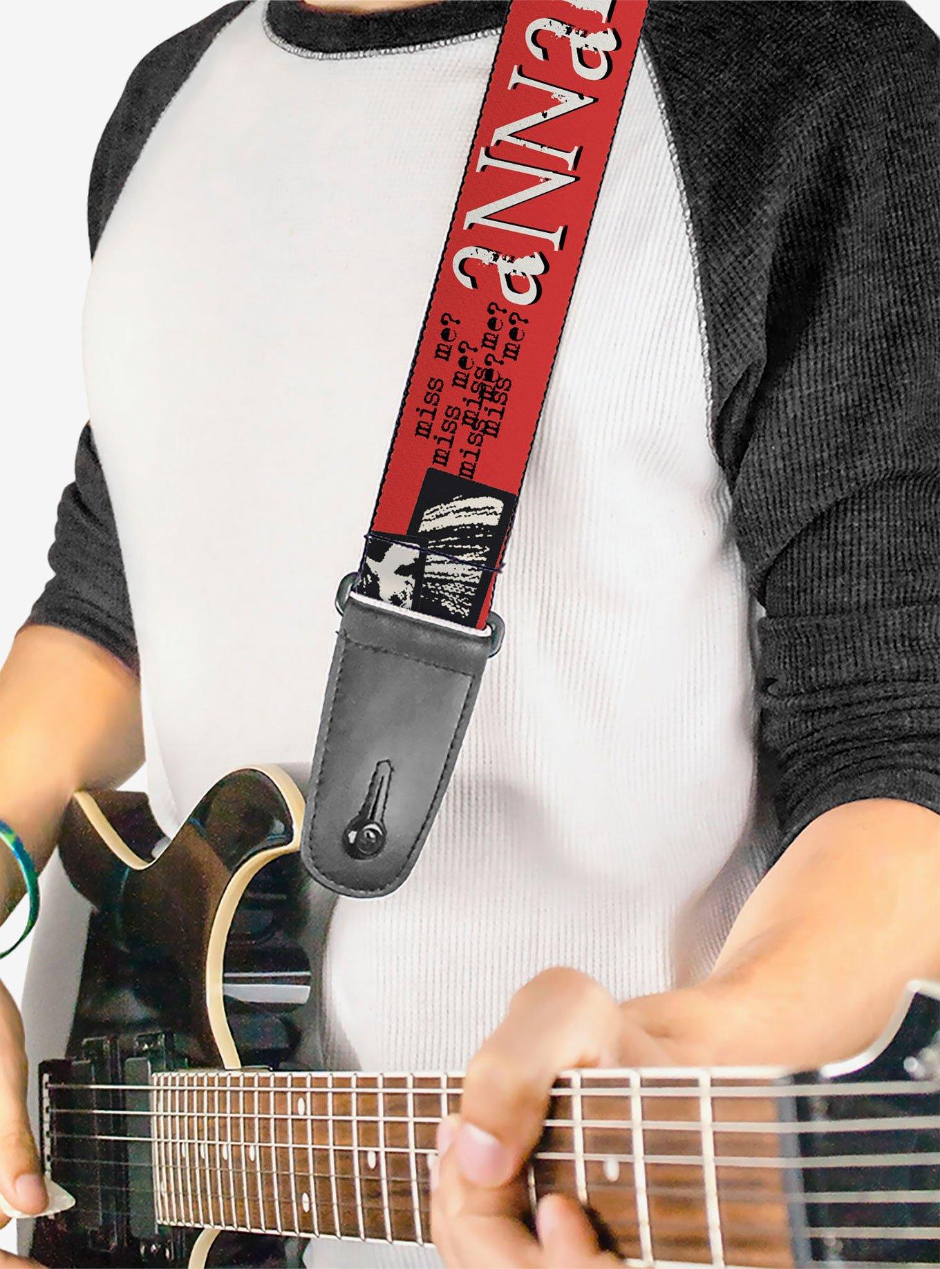 Annabelle Miss Me Eyes and Text Guitar Strap, , hi-res